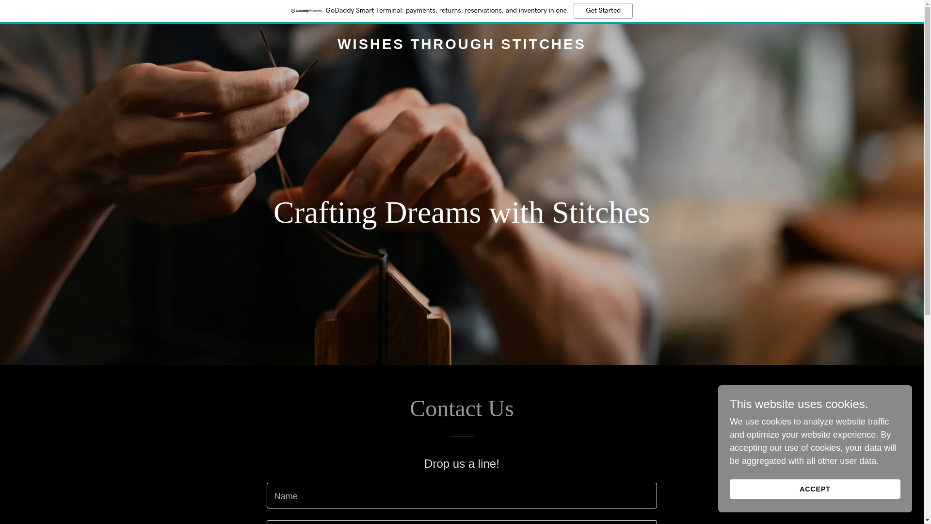 website screenshot of https://wishesthroughstitches.com/