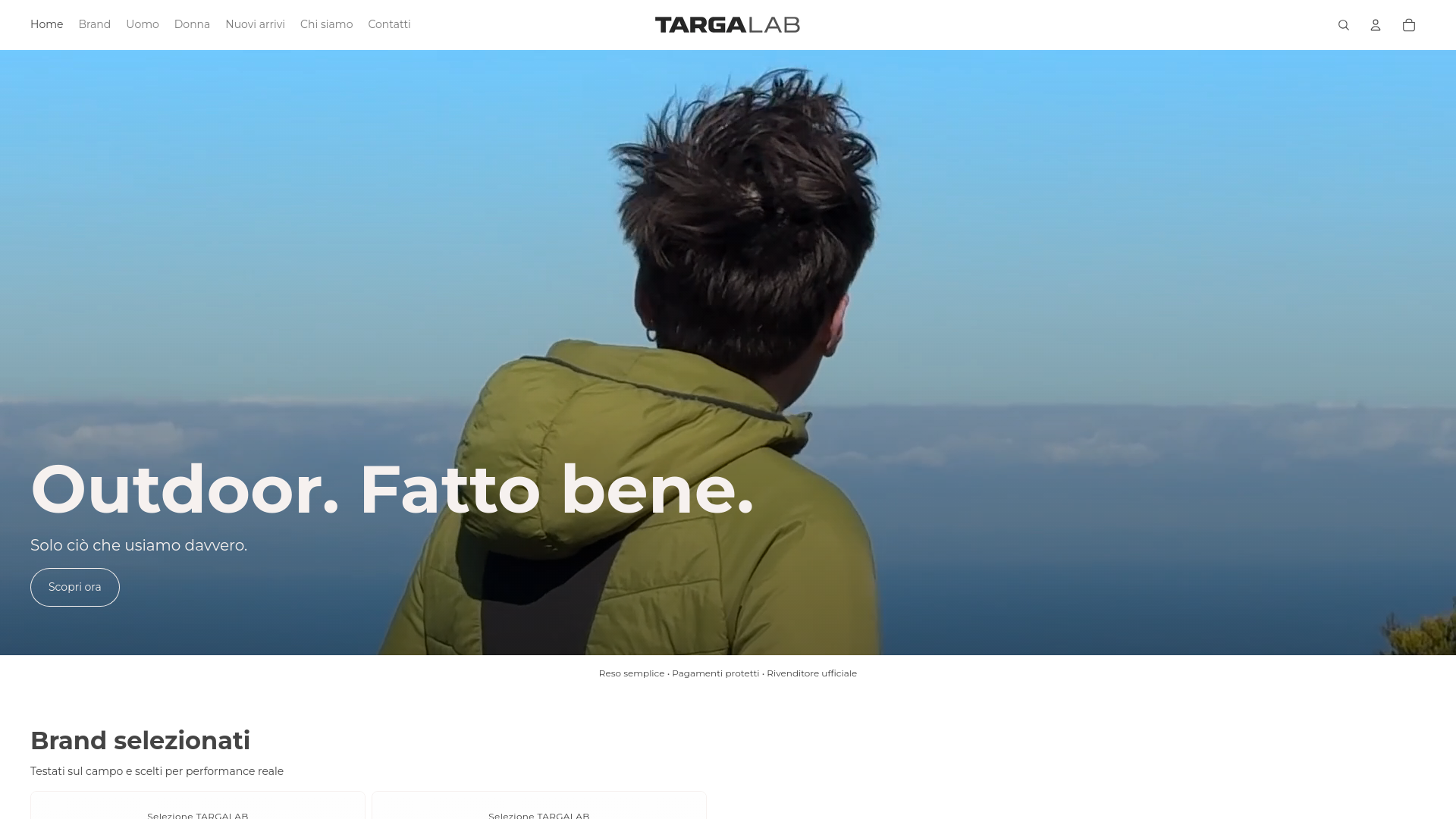 website screenshot of https://targa-lab.com/