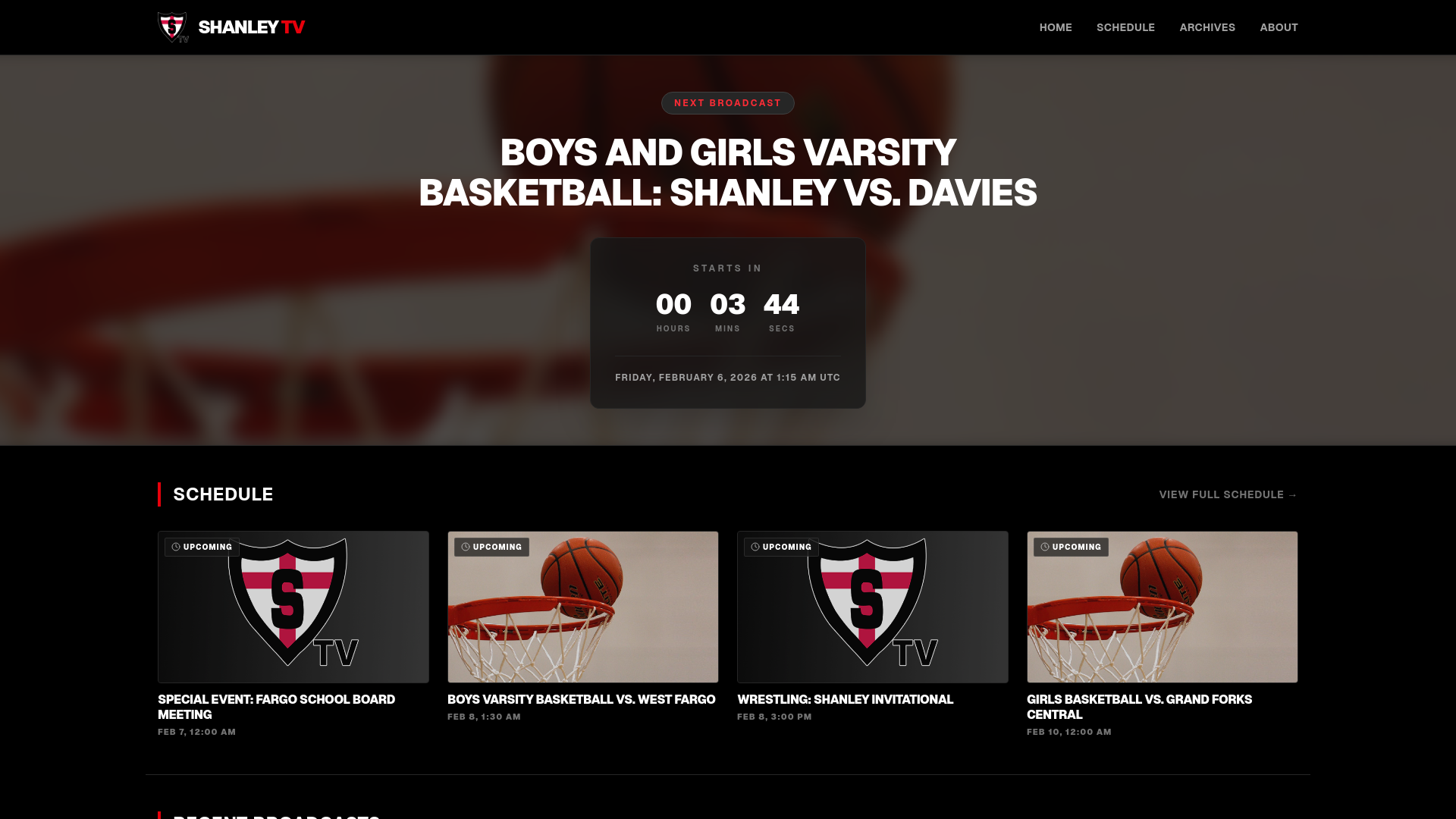 website screenshot of https://shanleytv-website.pages.dev/