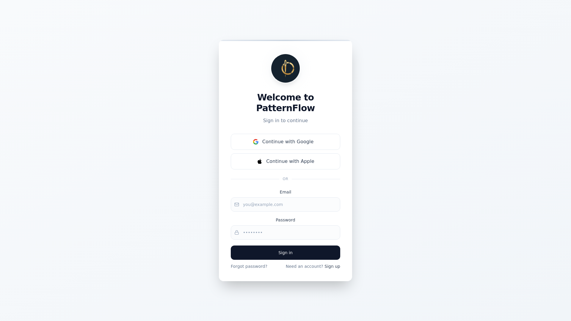 website screenshot of https://pattern-flow-pro.com