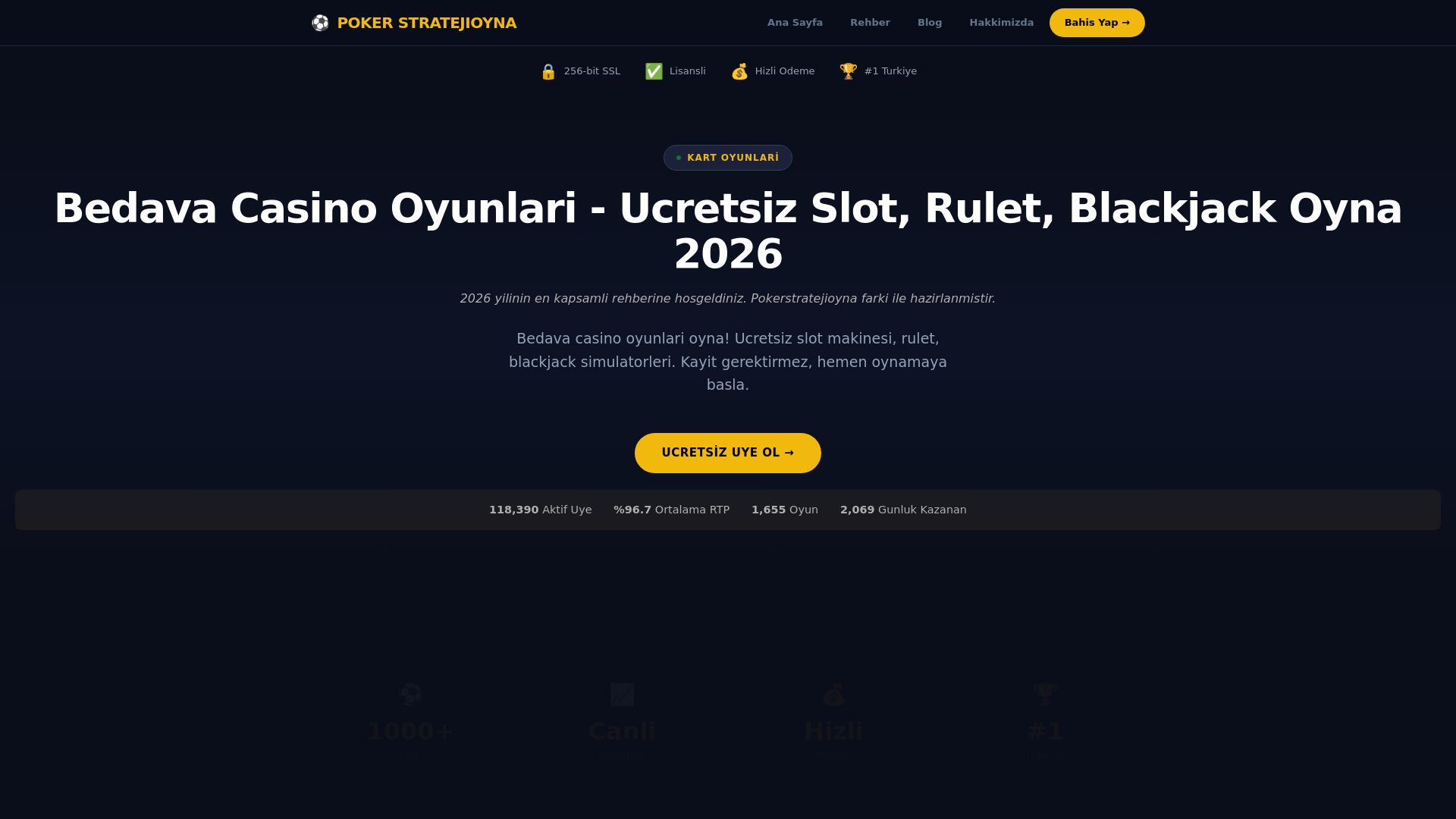 website screenshot of https://pokerstratejioyna.com