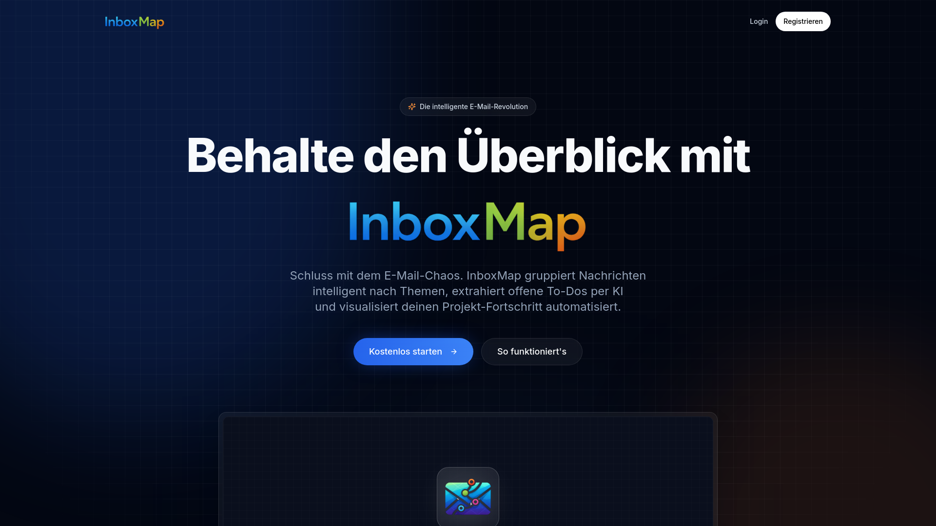 website screenshot of https://inboxmap.email/
