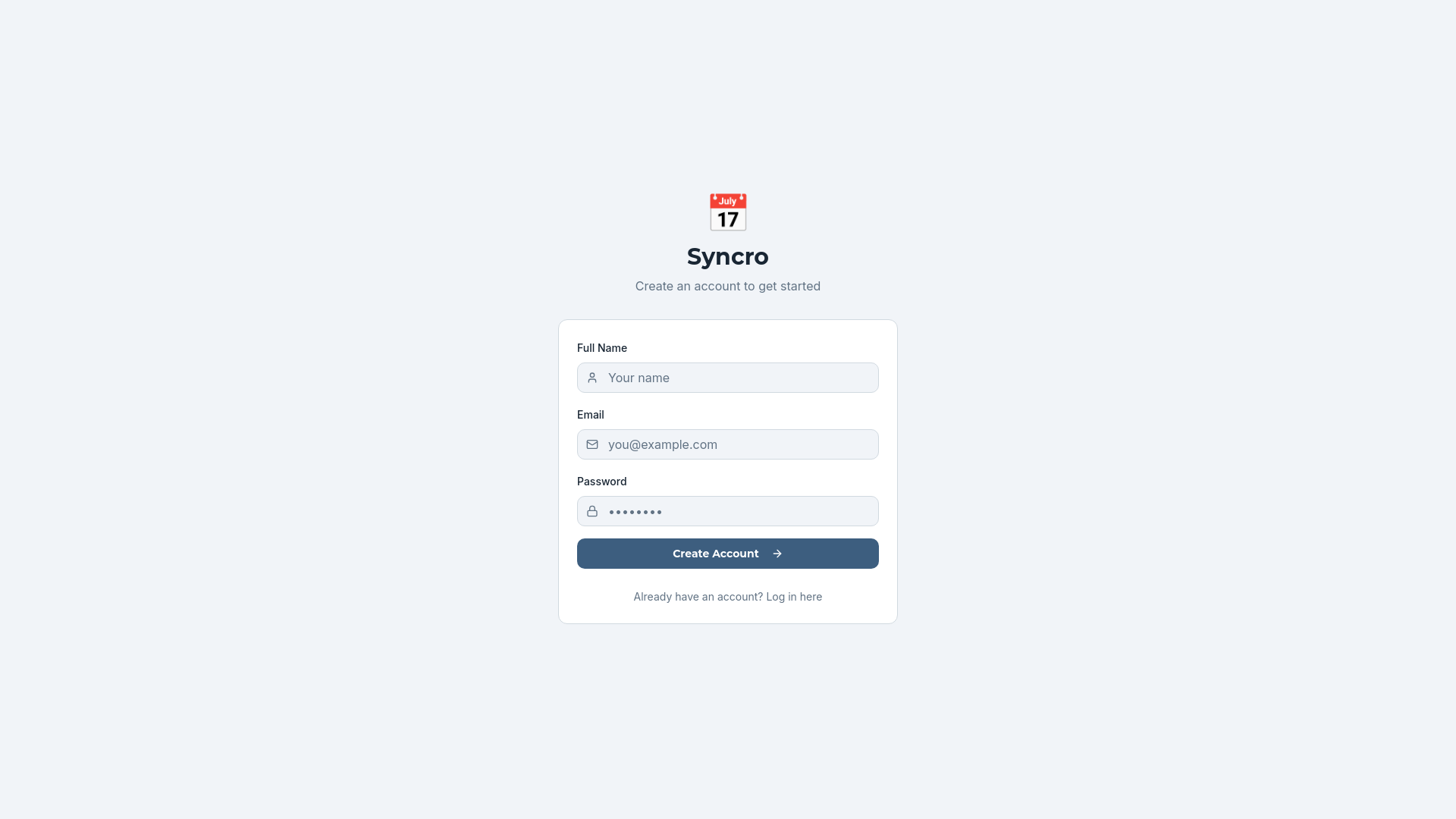 website screenshot of https://syncro.mobile/