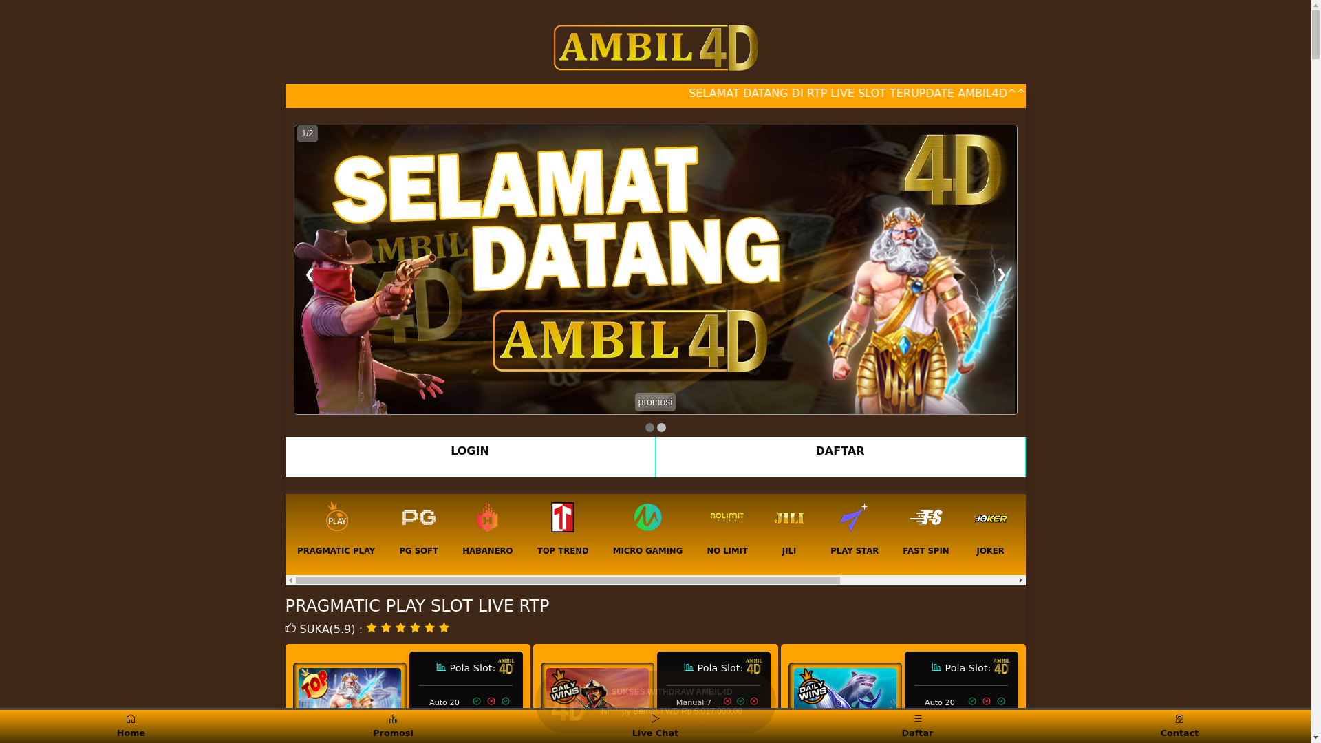website screenshot of https://ambil-prince.pages.dev/