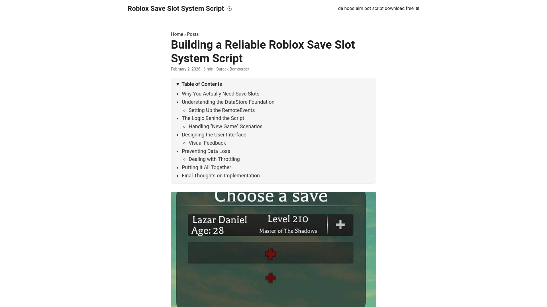 website screenshot of https://roblox-save-slot-system-script.pages.dev/