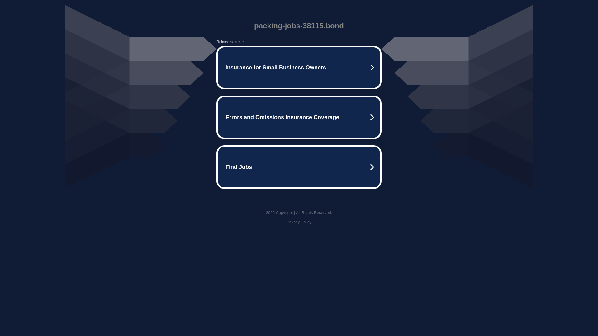 website screenshot of https://packing-jobs-38115.bond/