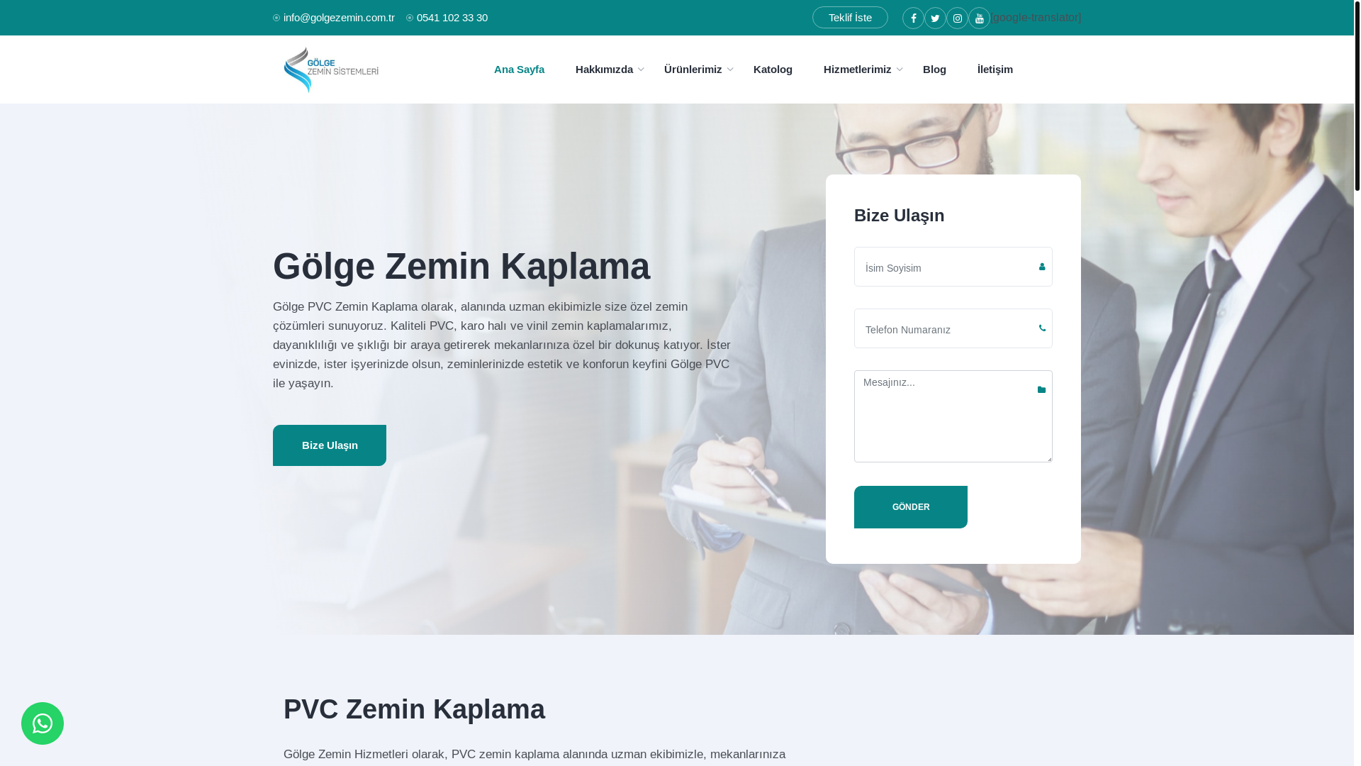 website screenshot of https://golgezemin.com.tr/