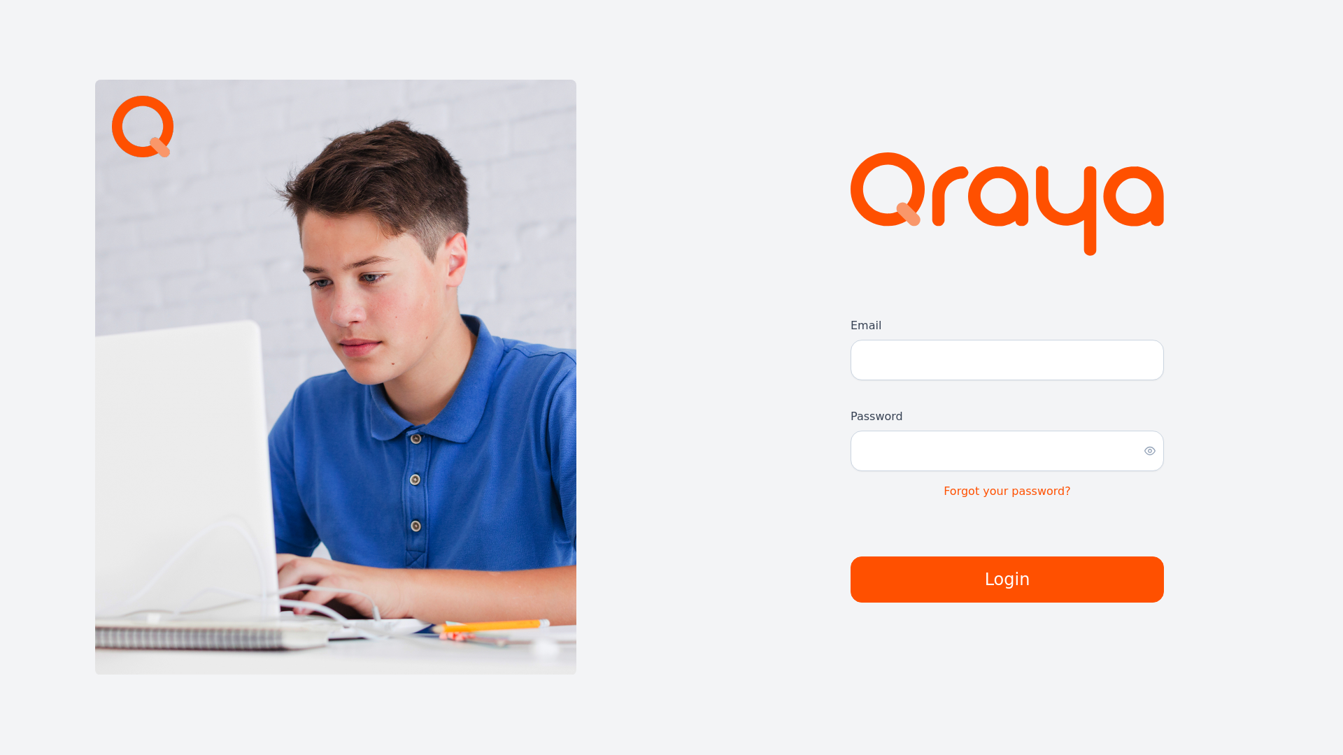 website screenshot of https://qraya-staging.pages.dev/