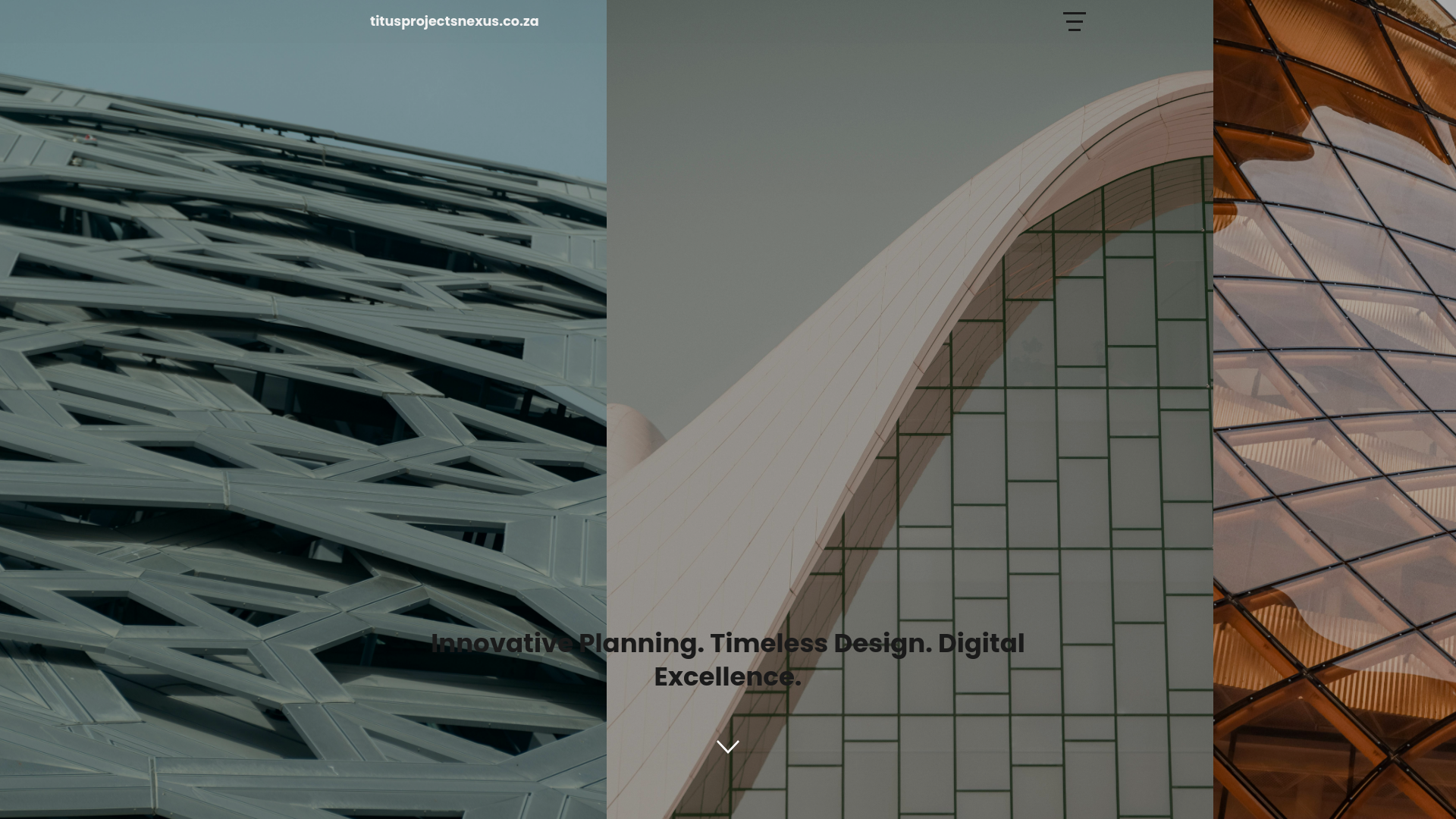 website screenshot of https://titusprojectsnexus.co.za