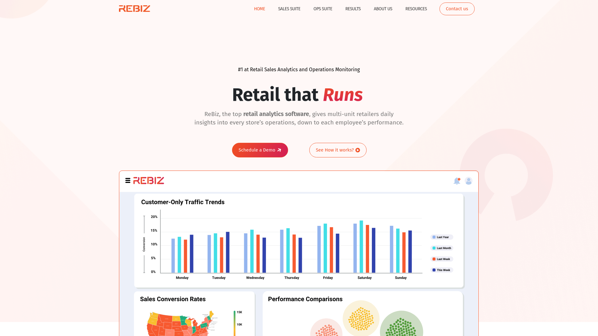 website screenshot of https://therebizanalytics.info/