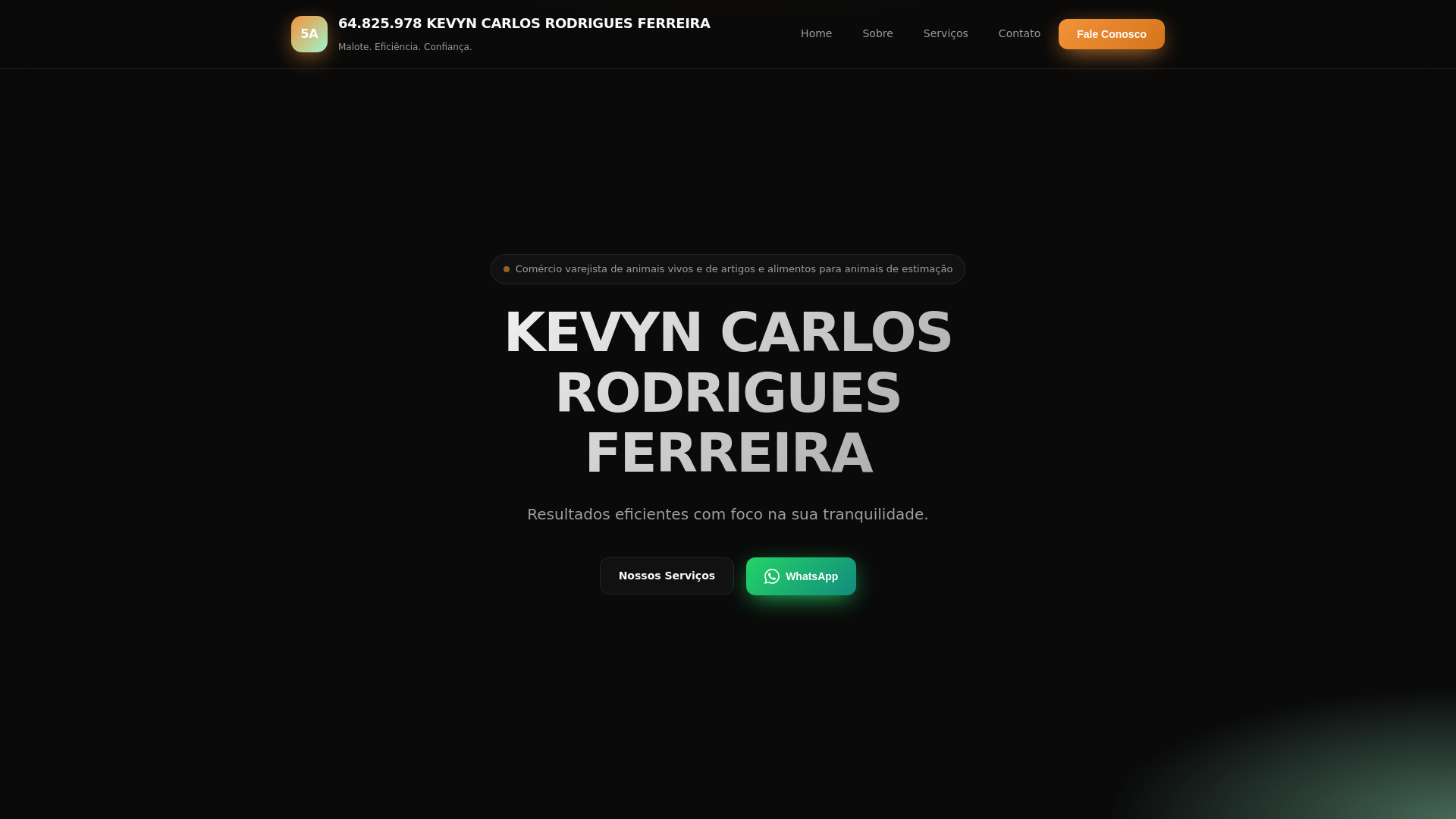 website screenshot of https://kevynrodrigues.website/
