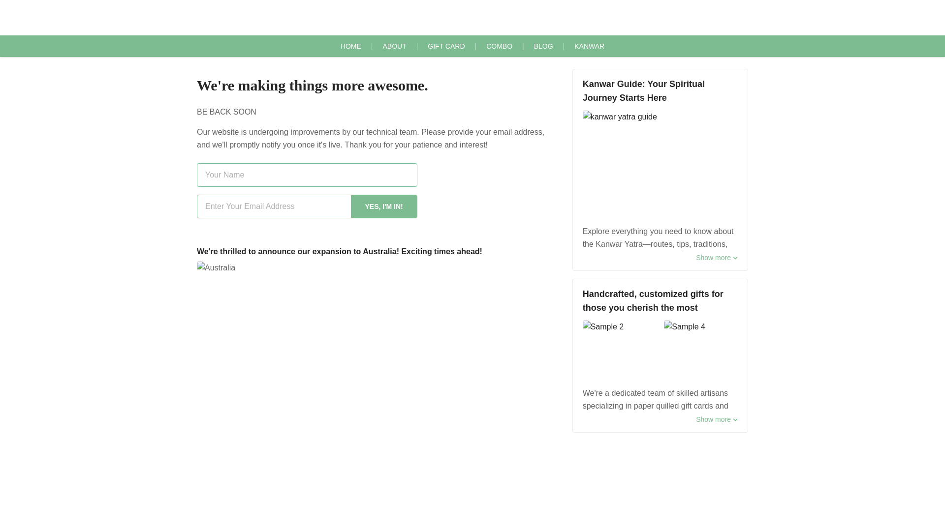 website screenshot of https://wishkarde.pages.dev/