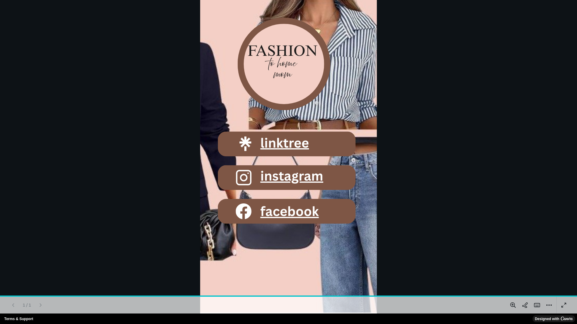 website screenshot of https://fashiontohomemom.com/