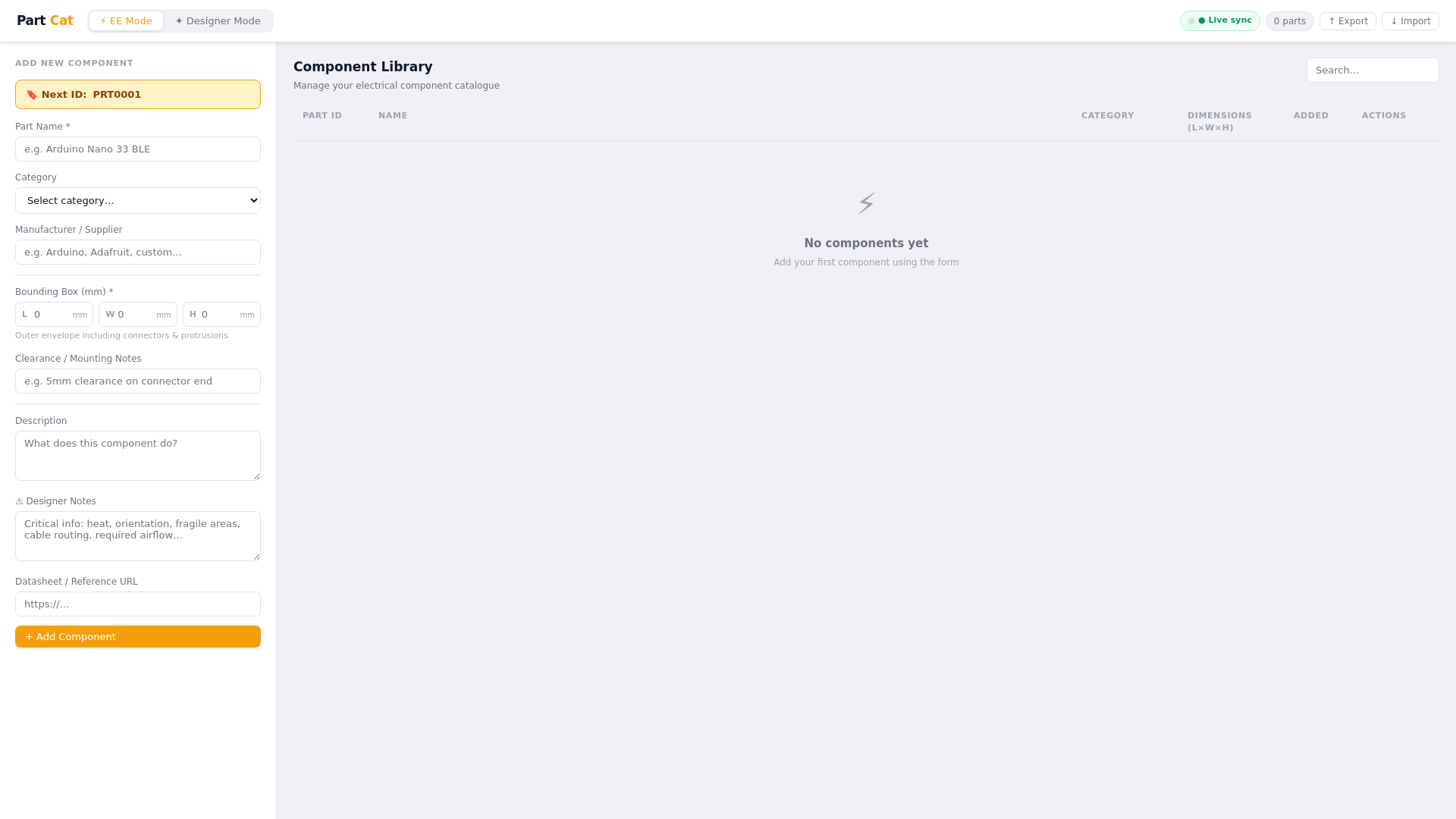website screenshot of https://partcat.pages.dev/