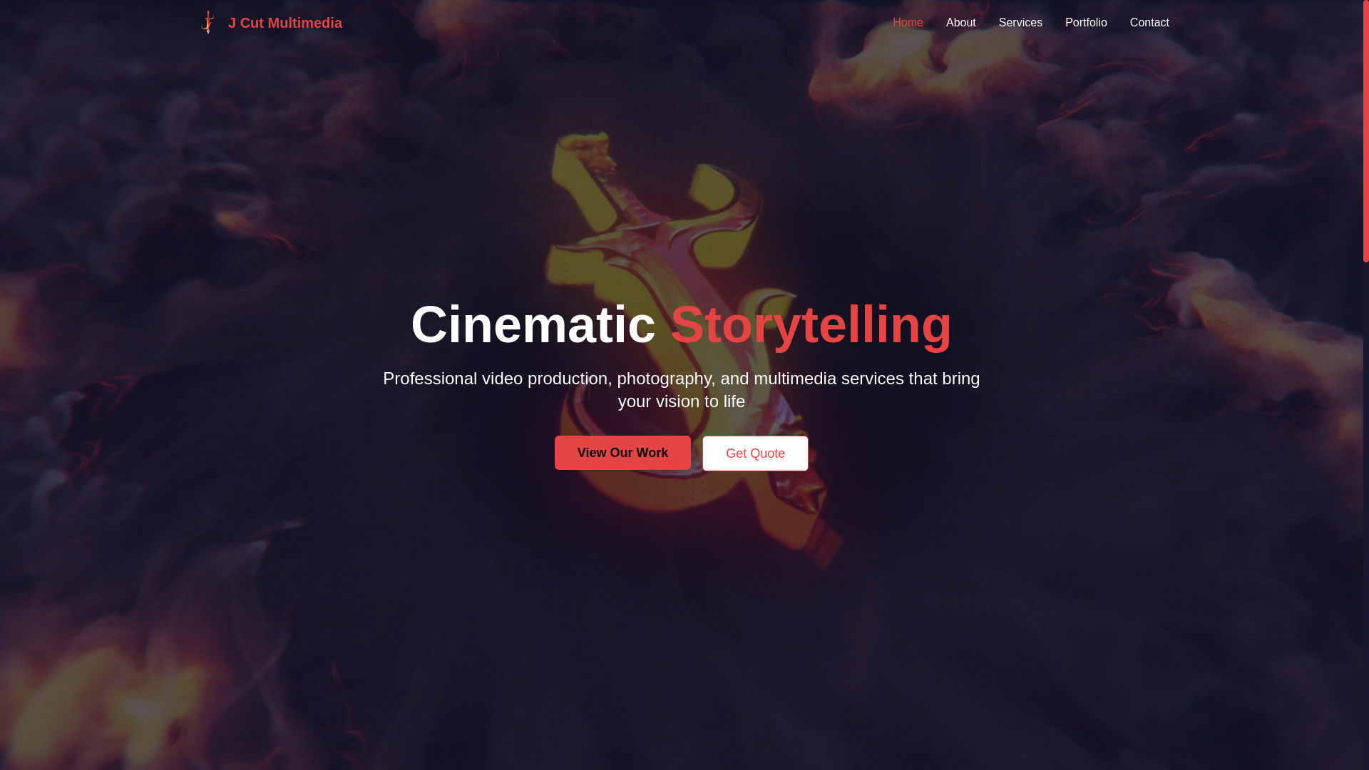 website screenshot of https://jcutmultimedia.com/
