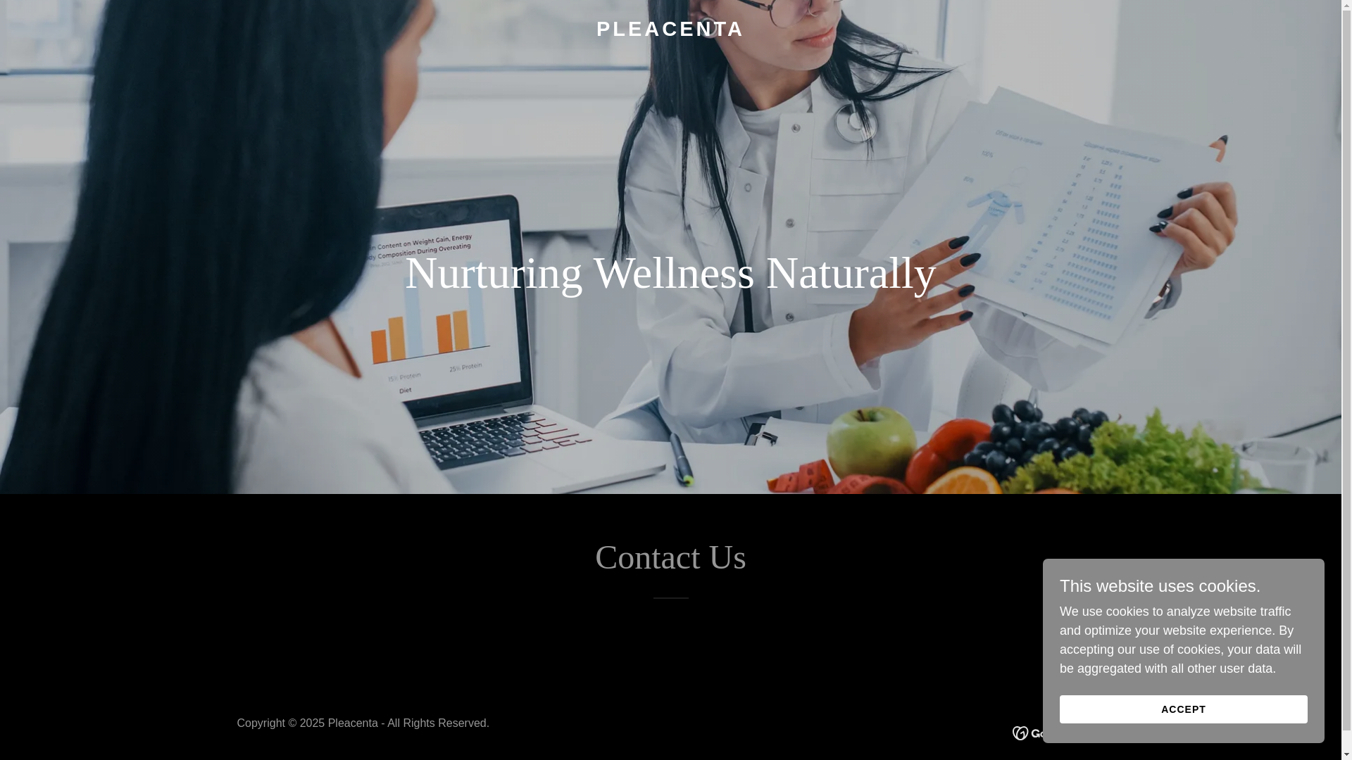 website screenshot of https://pleacenta.com/