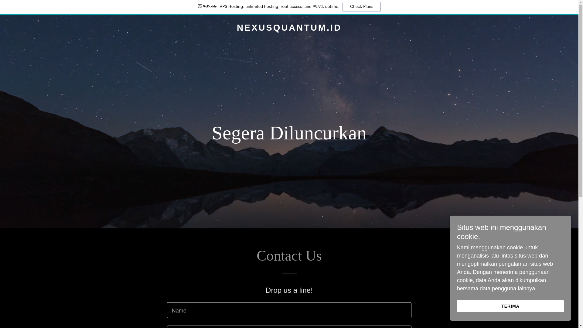 website screenshot of https://nexusquantum.id/