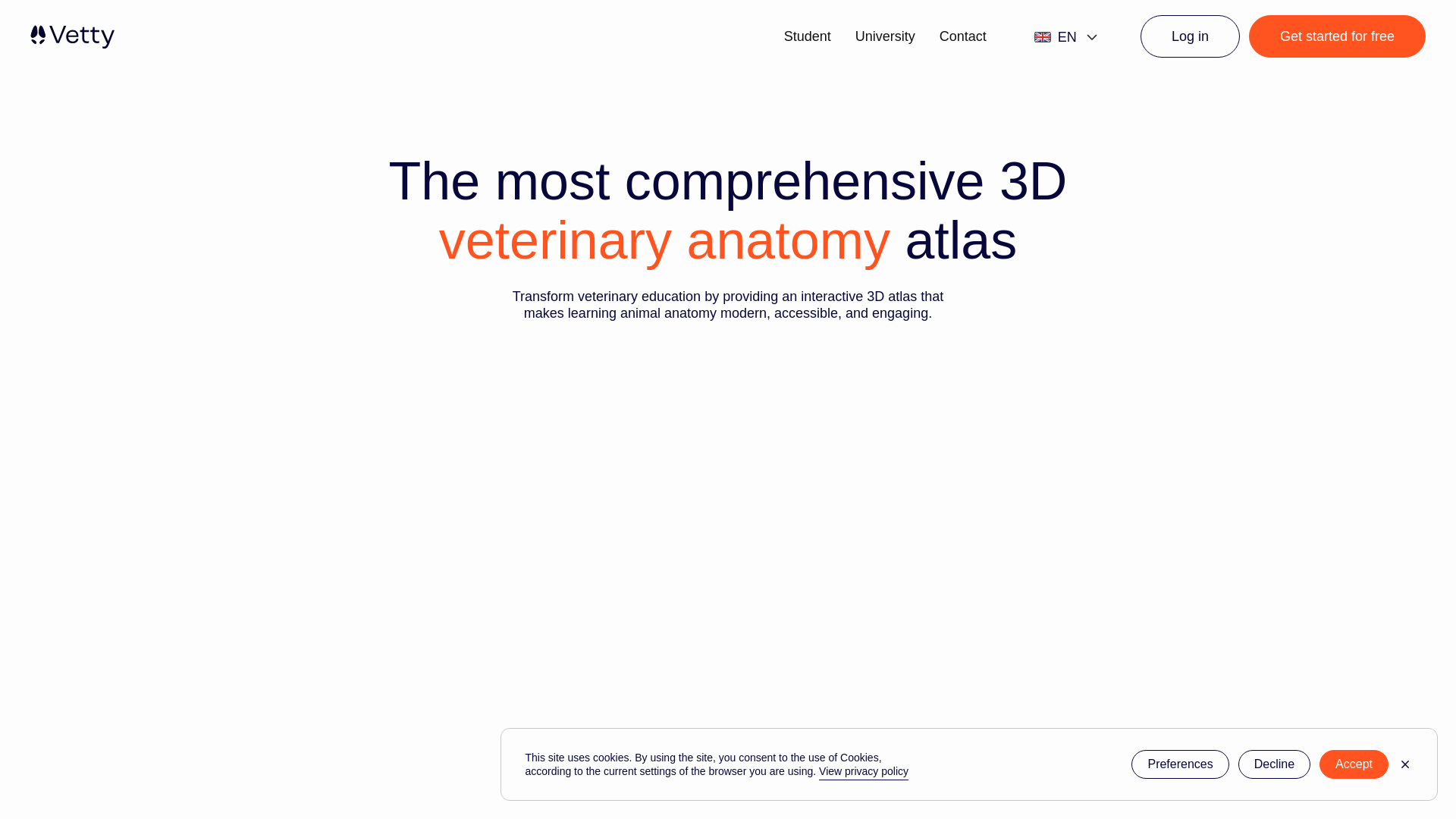 website screenshot of https://vetty-model-preview-production.pages.dev/