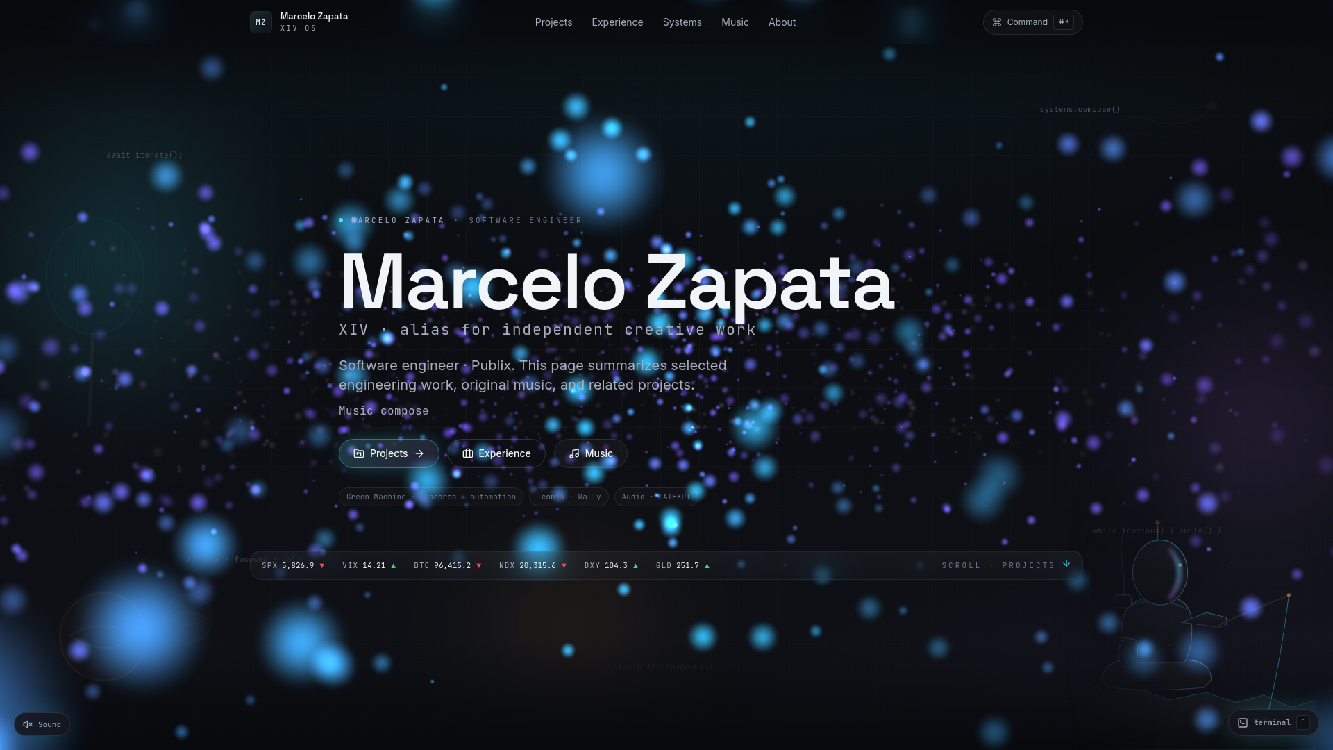 website screenshot of https://marcelozapata.dev/
