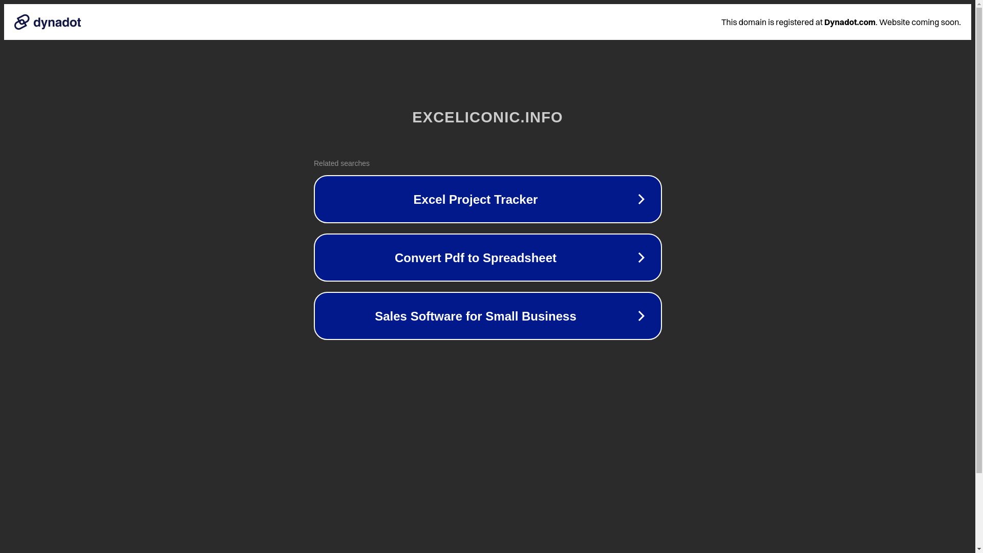 website screenshot of https://exceliconic.info/
