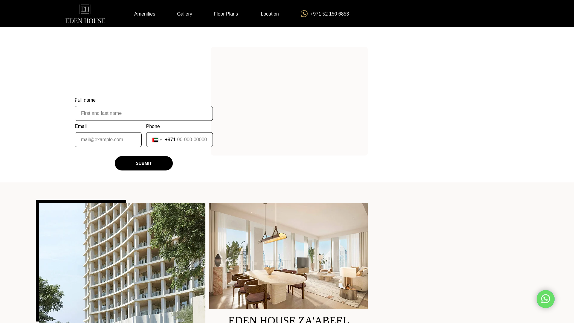 website screenshot of https://dubai-residences-zaabeel.com