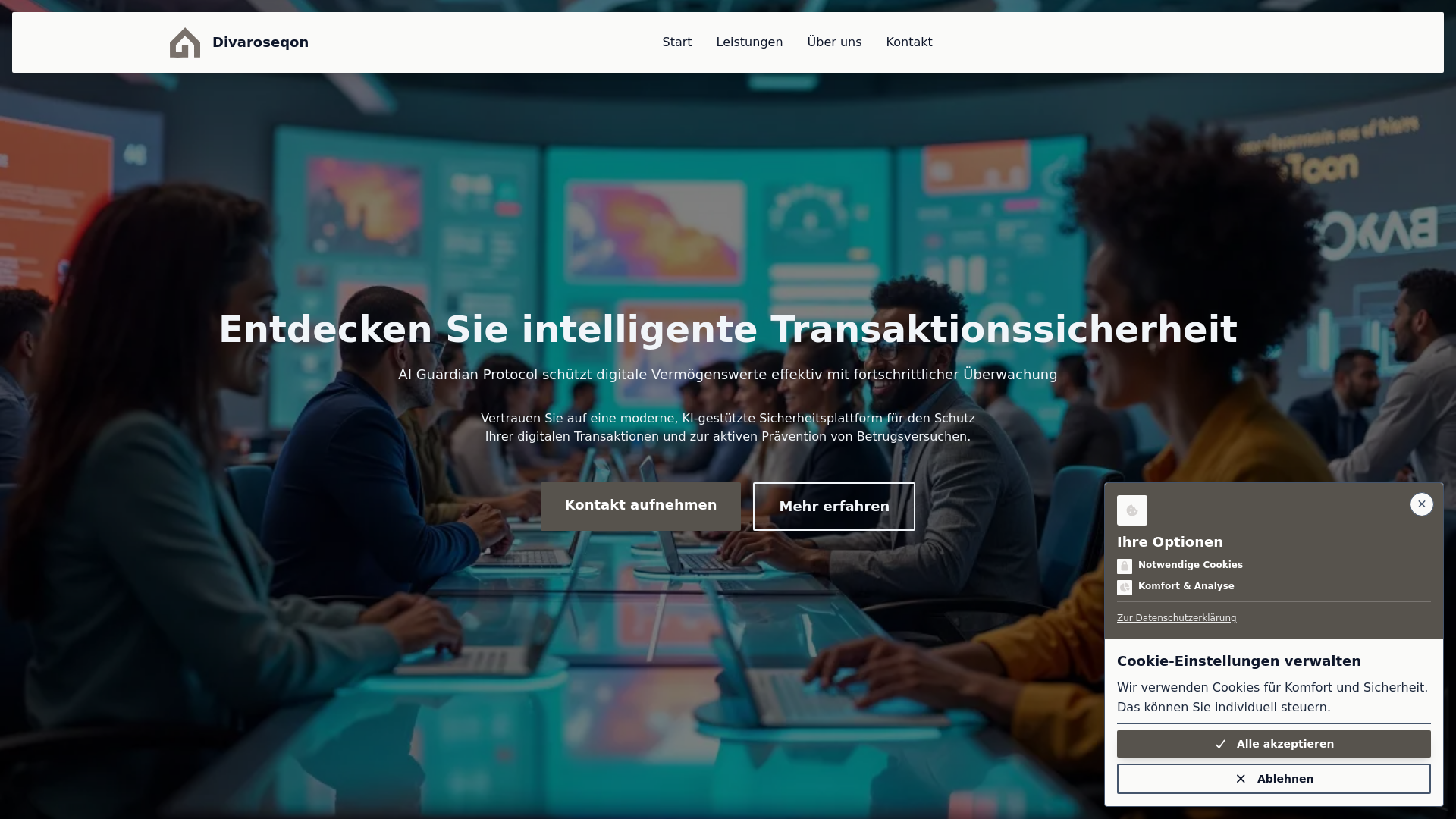 website screenshot of https://divaroseqon.world/