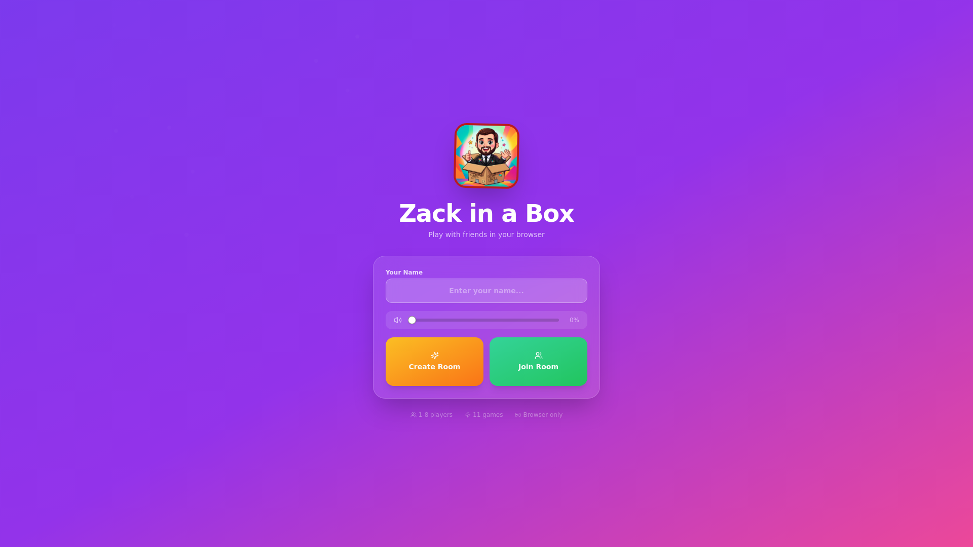 website screenshot of https://zackinabox.cloud/
