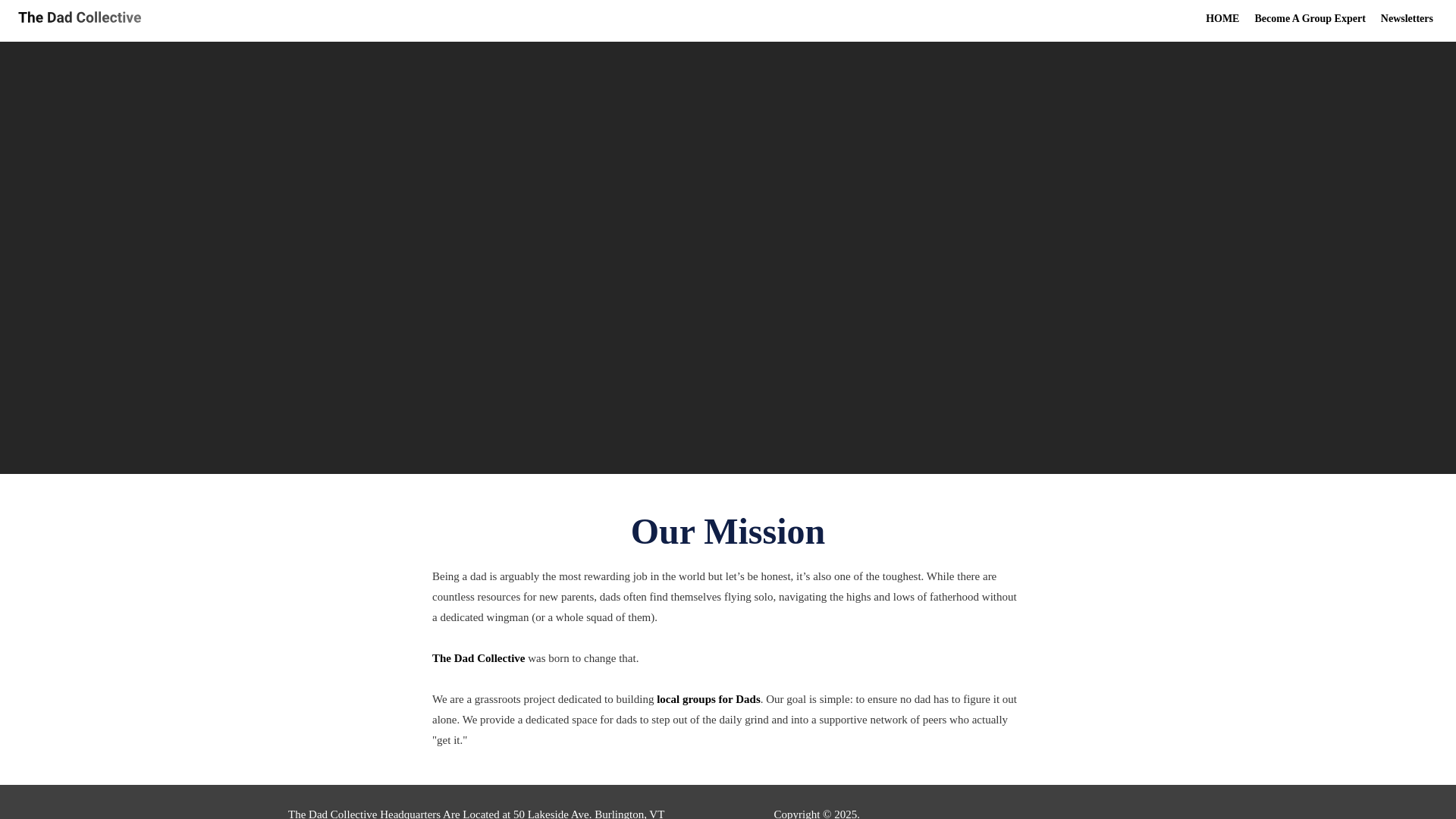 website screenshot of https://groupsfordads.com/