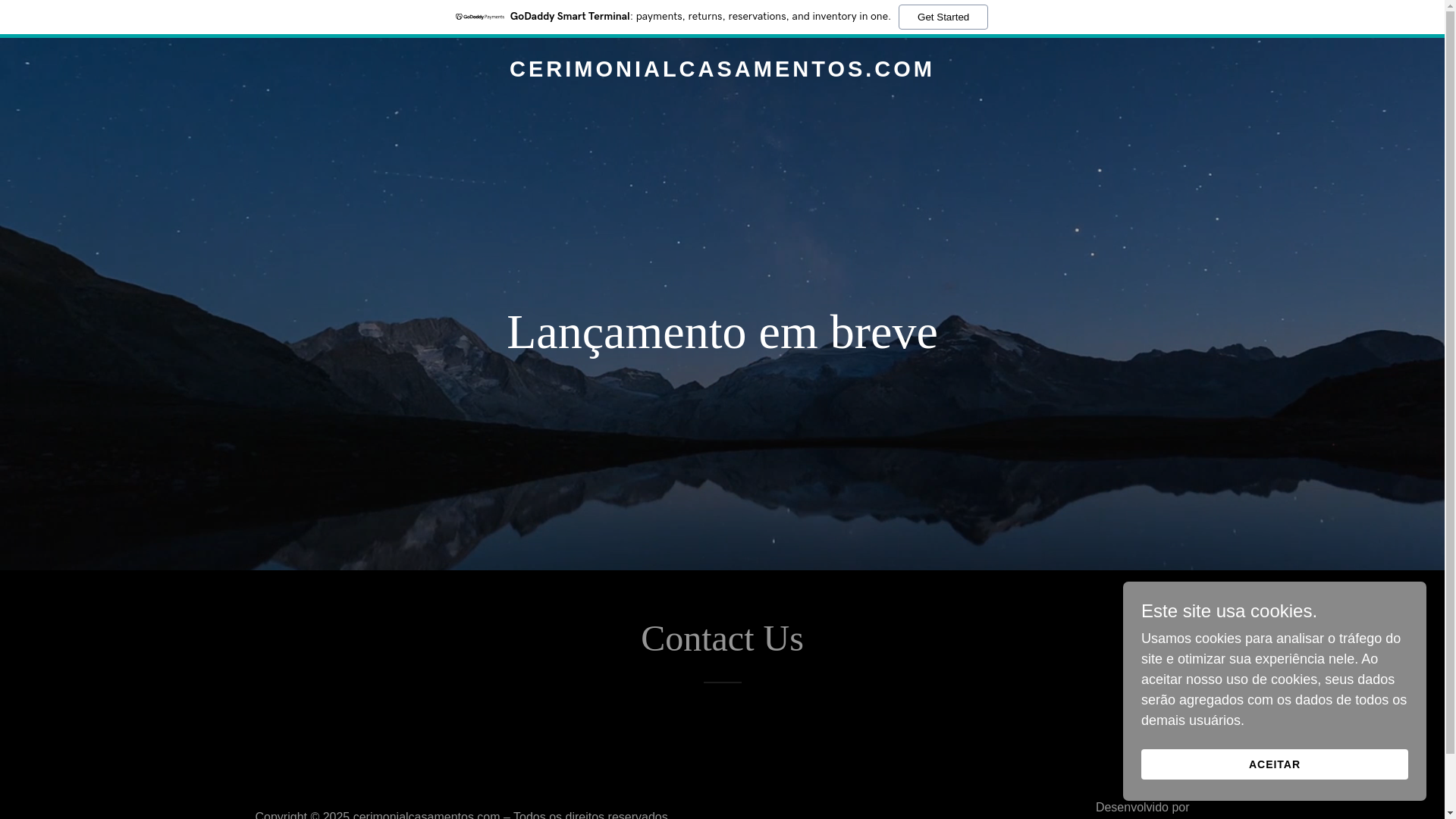 website screenshot of https://cerimonialcasamentos.com/