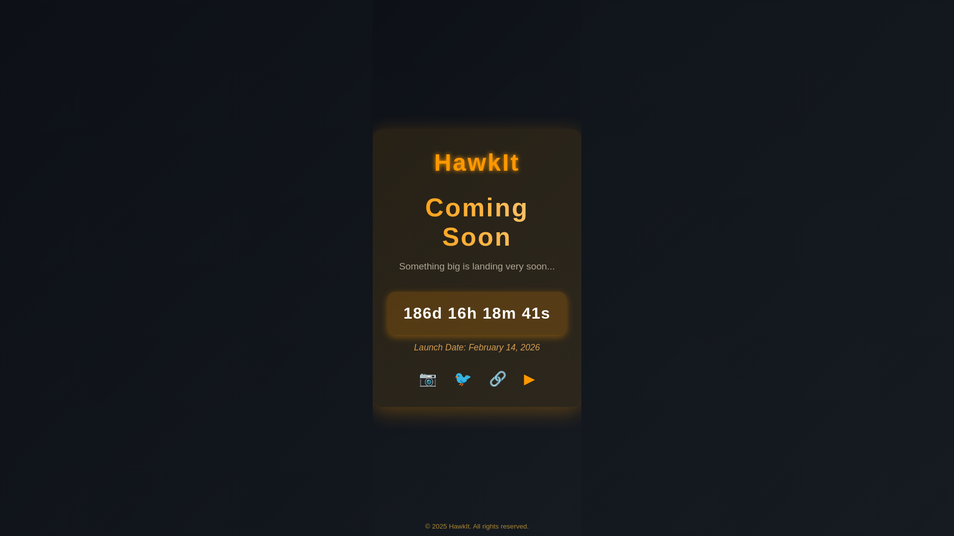 website screenshot of https://hawkit.in/