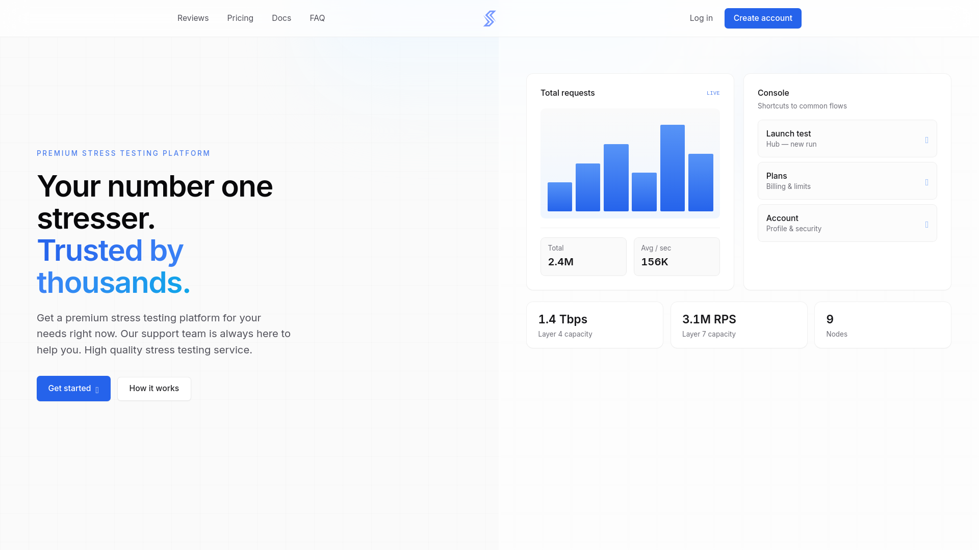 website screenshot of https://stressify.st/