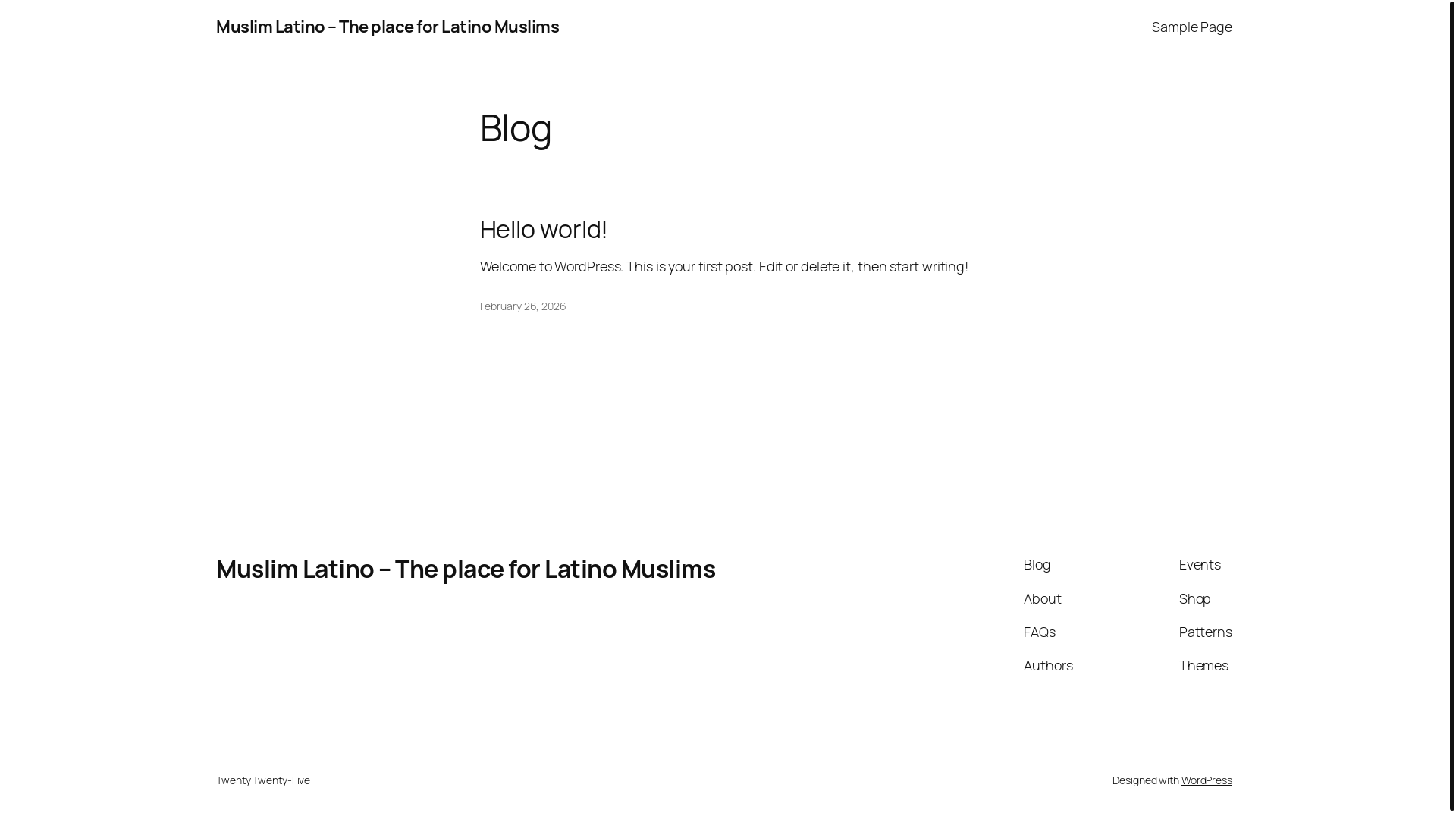 website screenshot of https://muslimlatino.com/