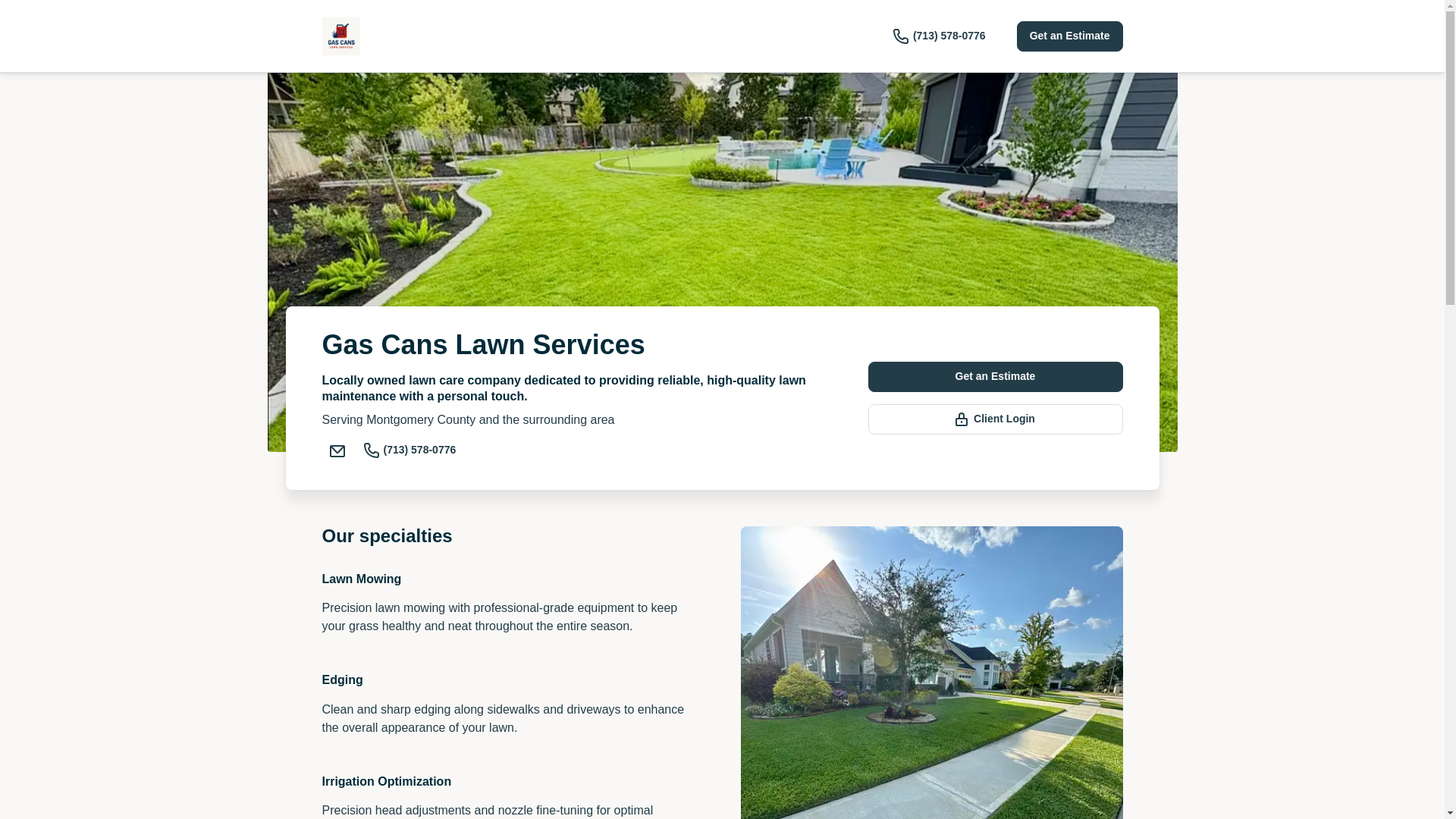 website screenshot of https://gascansservices.com/