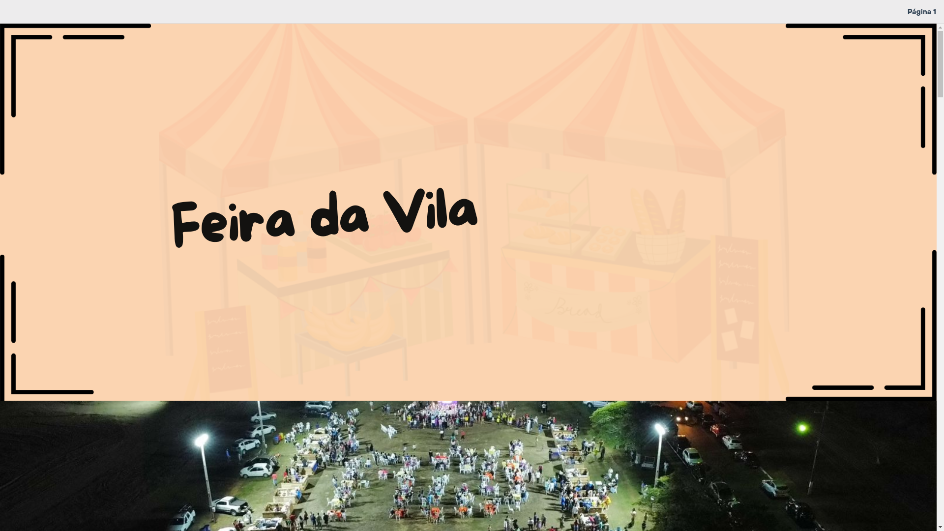 website screenshot of https://feiradavila.com.br/