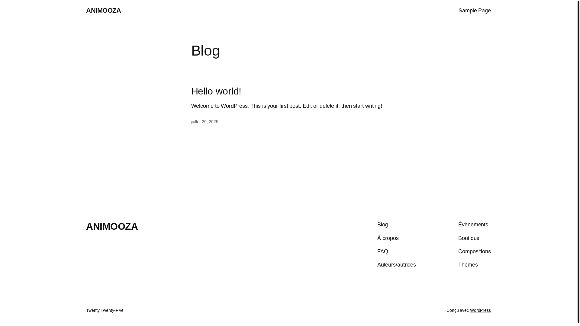 website screenshot of https://animooza.com/