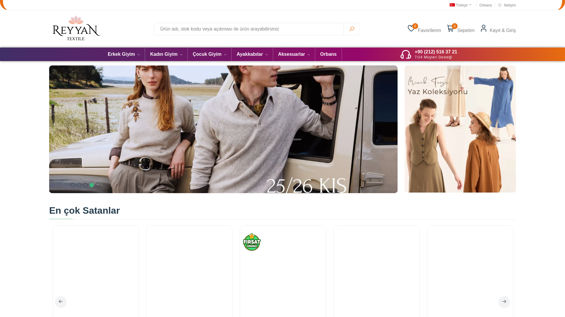website screenshot of https://reyyantextile.com.tr