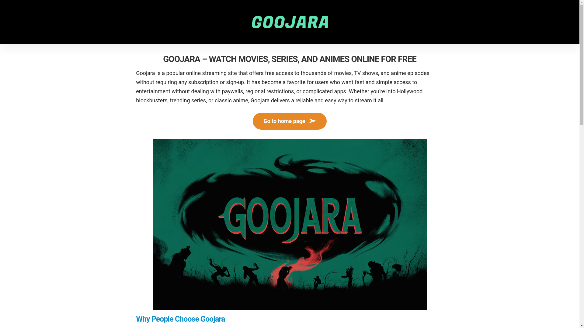 website screenshot of https://goojara.living/