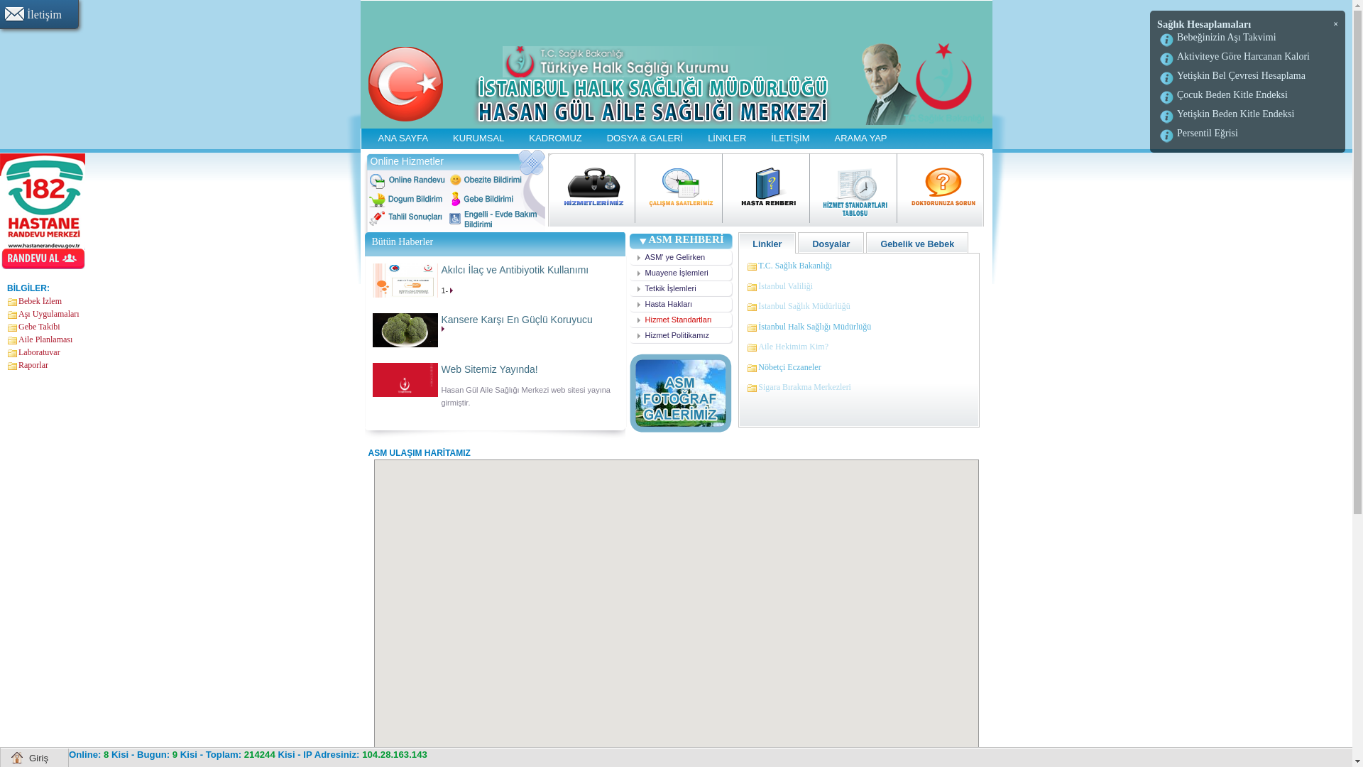 website screenshot of https://hasangulasm.com.tr/