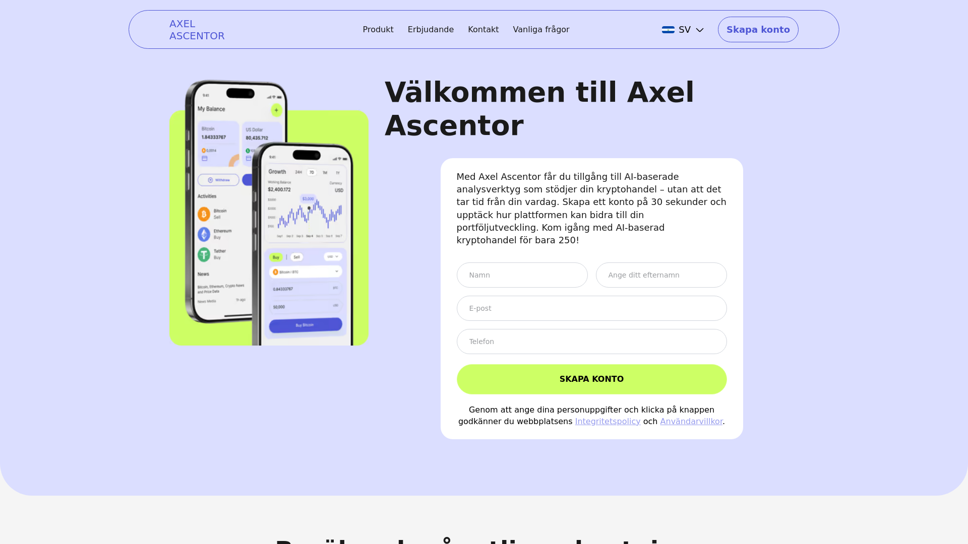 website screenshot of https://axel-ascentor.com