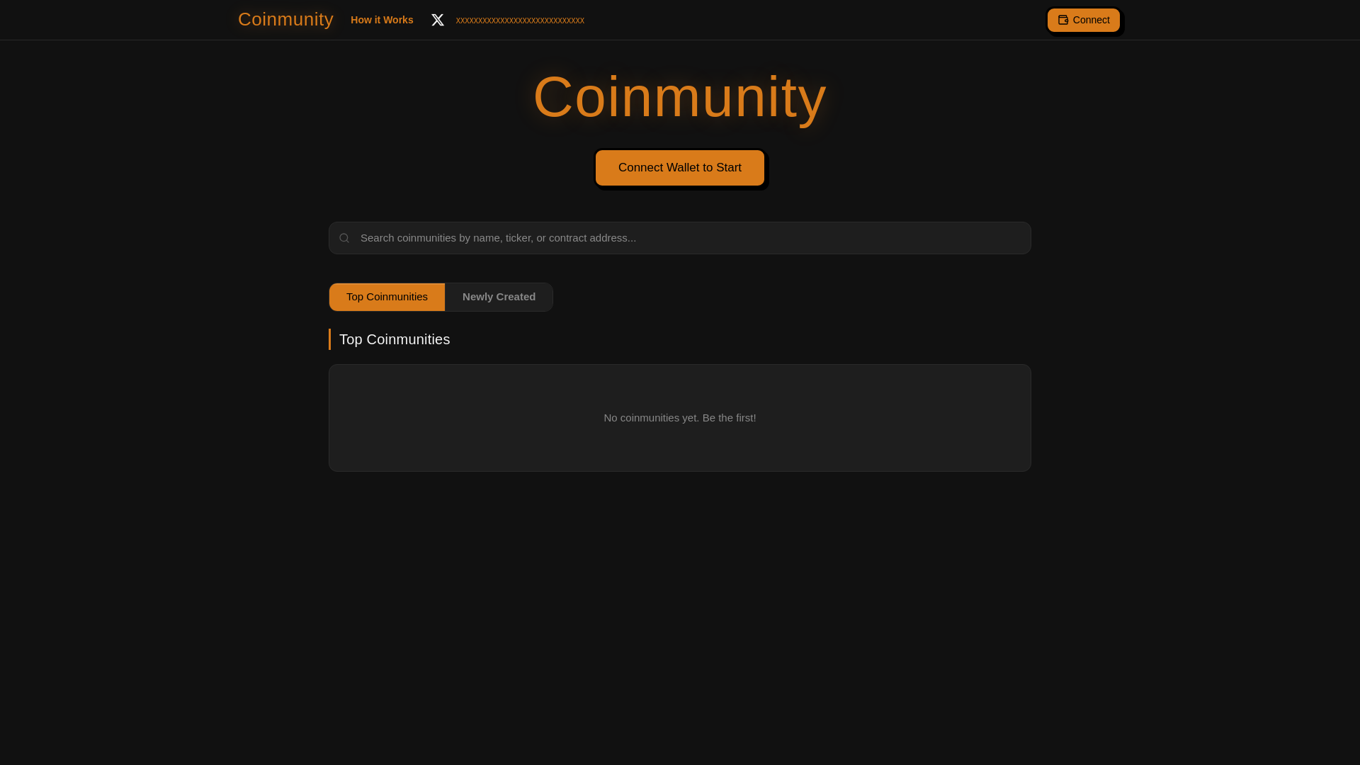 website screenshot of https://coinmunity.lol/