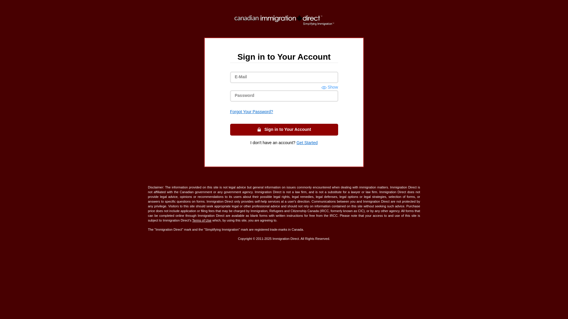 website screenshot of https://www.immigrationdirect.ca/imm5444epremium/users/2505396/applications/588107/filing