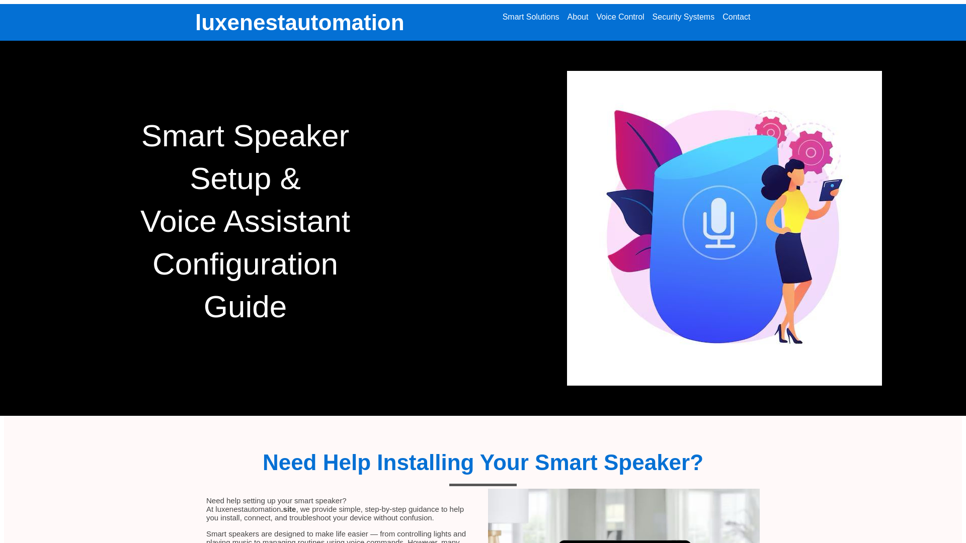 website screenshot of https://smartautomation-glowora.shop/