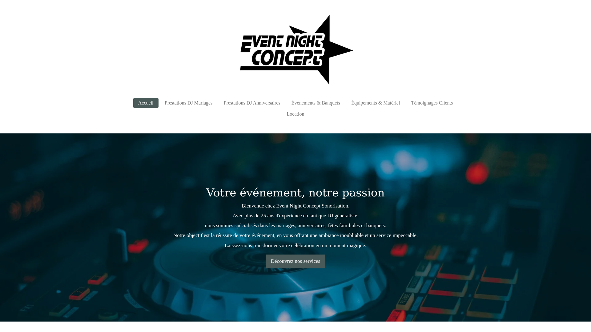 website screenshot of https://event-night-concept-sonorisation.be
