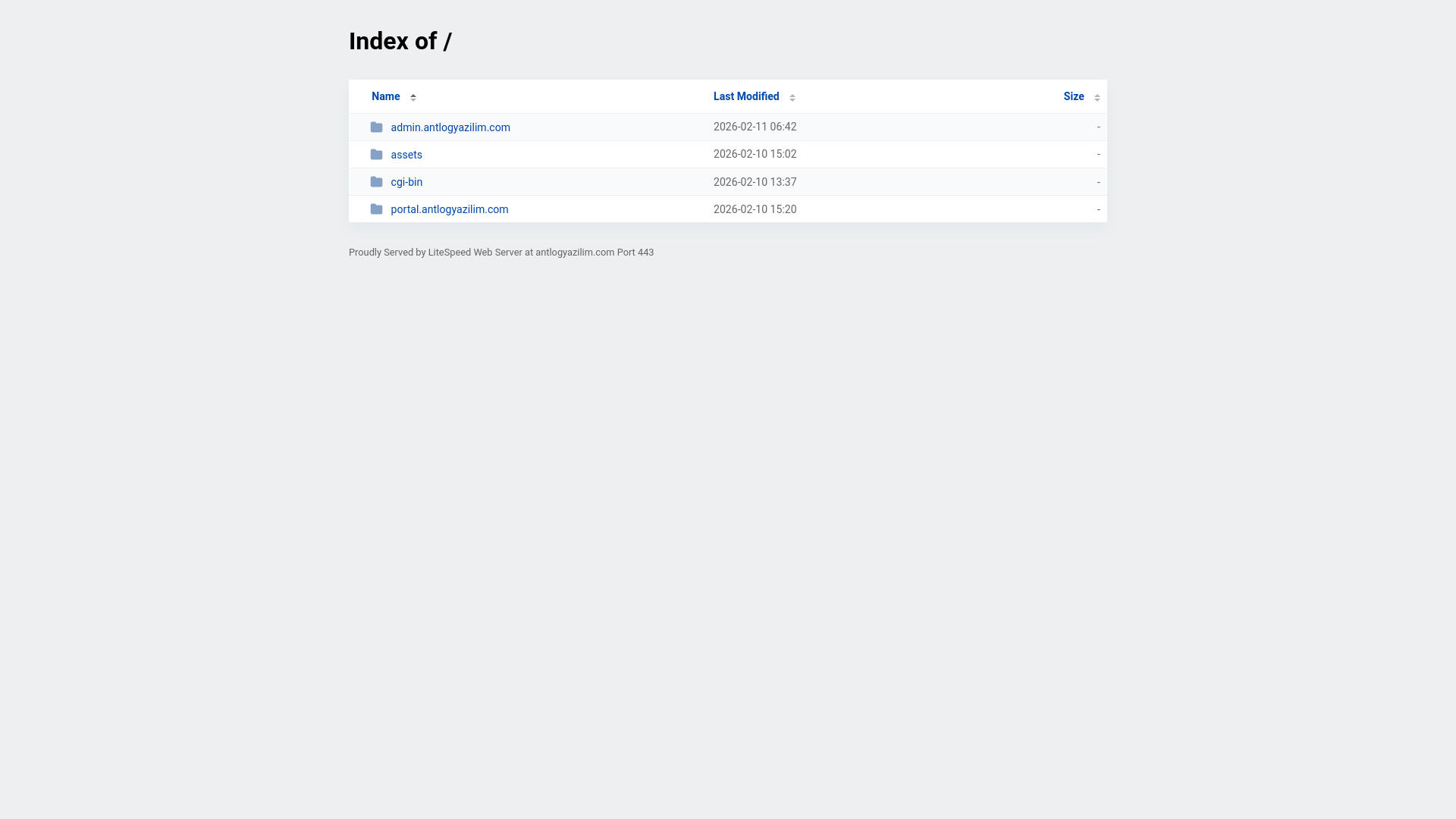 website screenshot of https://antlogyazilim.com/