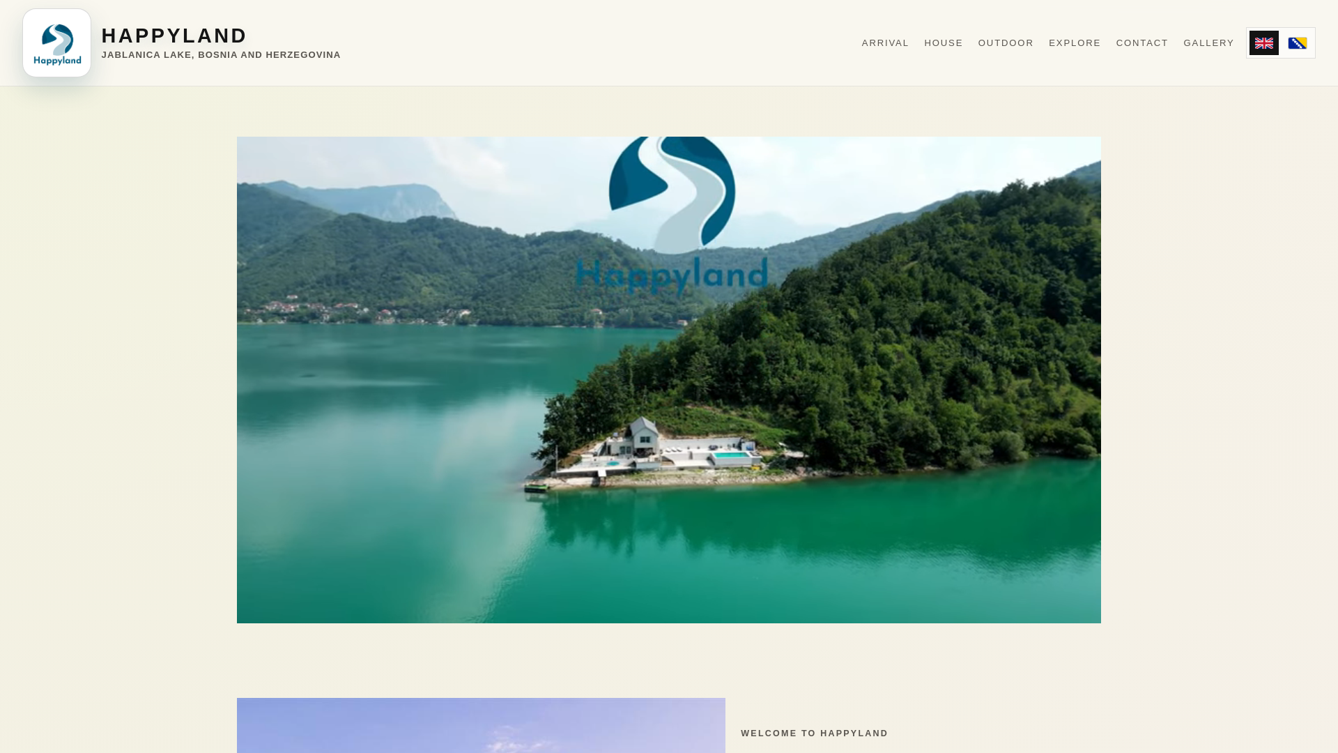website screenshot of https://happylandjablanica.com/