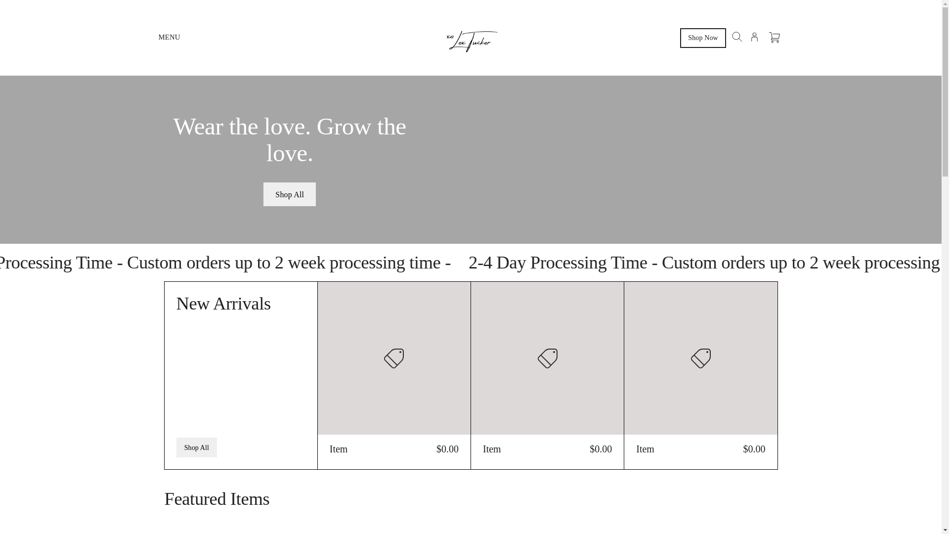 website screenshot of https://xolextucker.com/