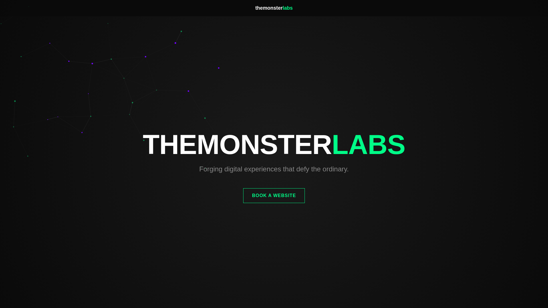 website screenshot of https://themonsterlabs.in/