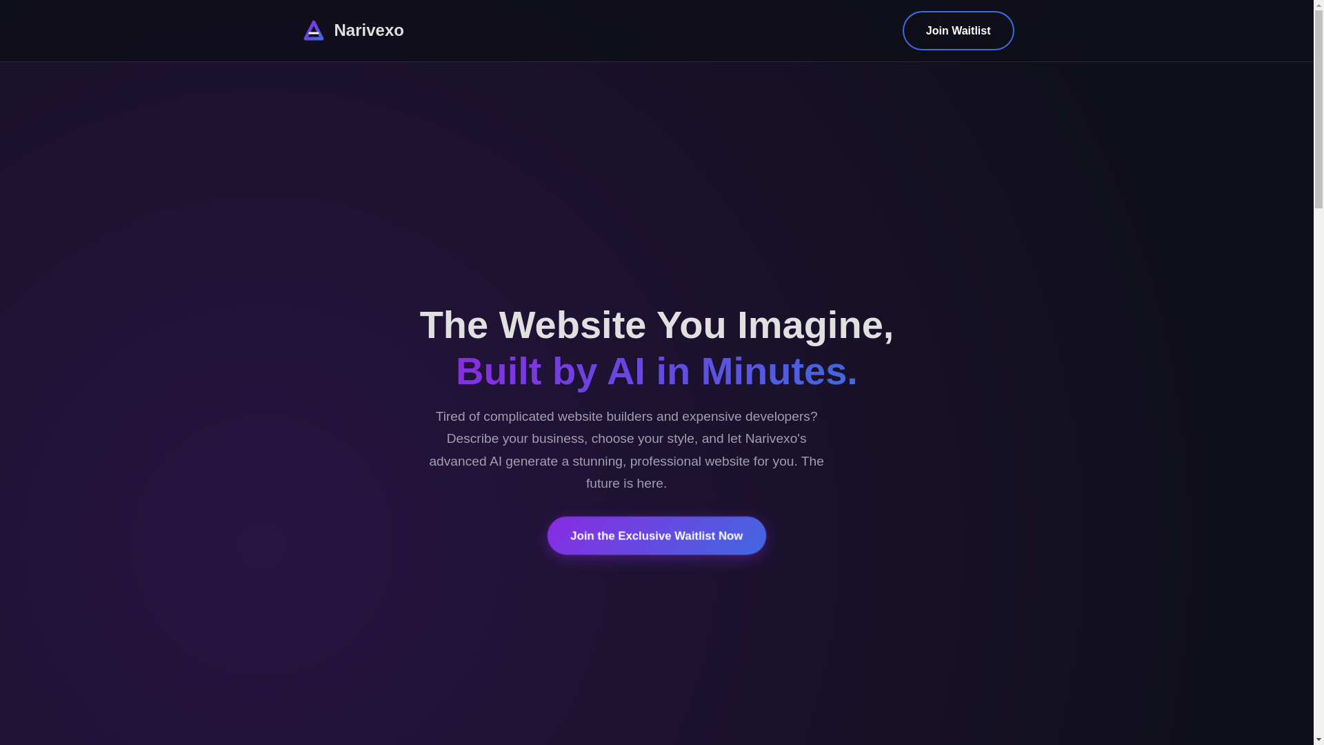 website screenshot of https://narivexo.online/