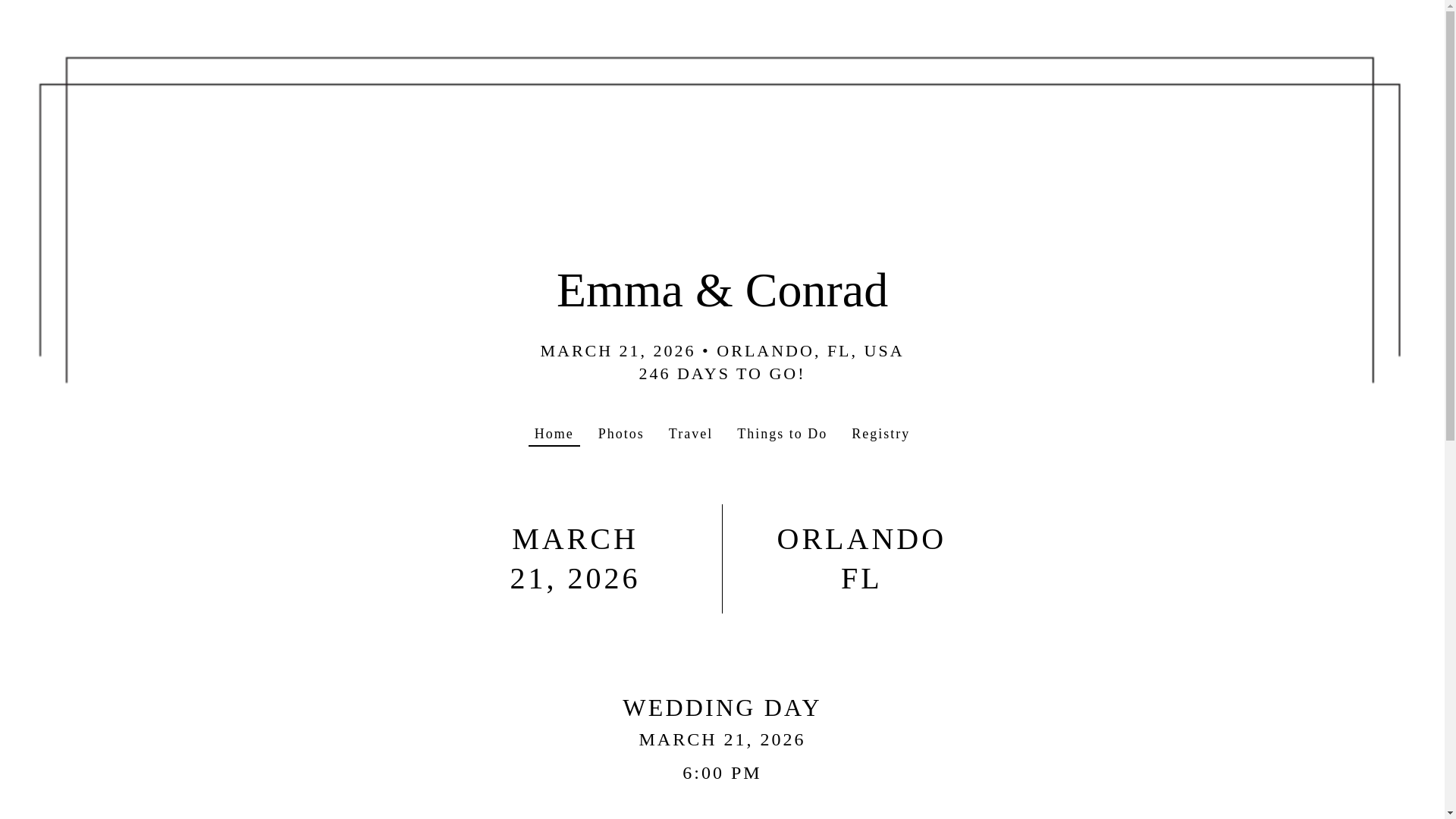 website screenshot of https://emmaandconrad2026.com/