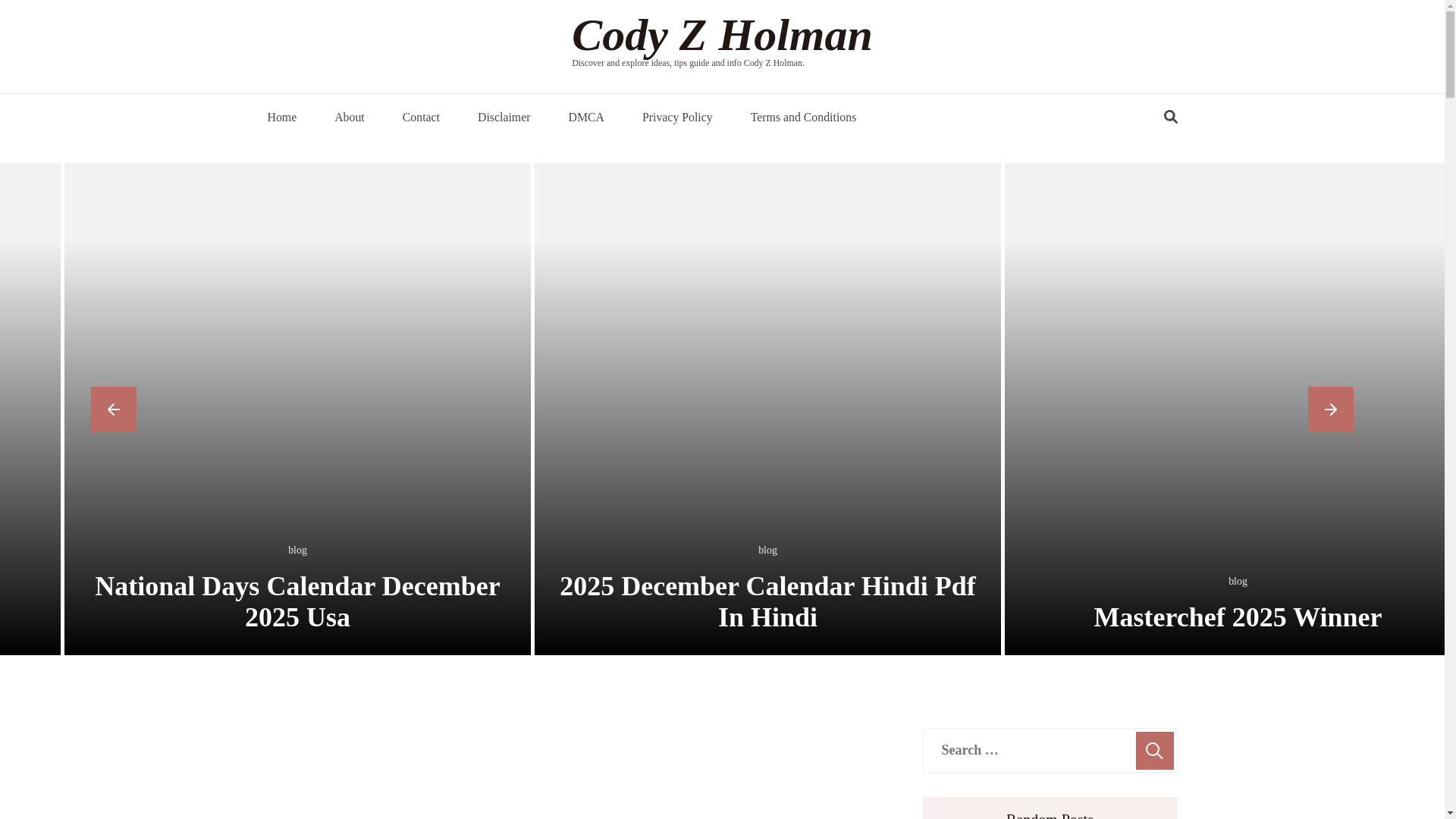 website screenshot of https://codyzholman.pages.dev/